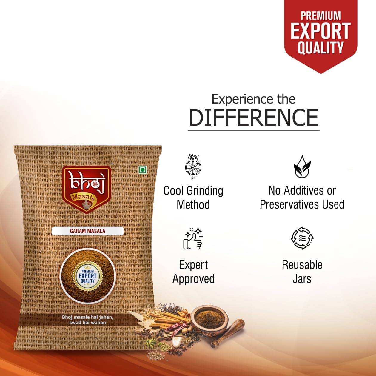 Bhoj Masale Royal Garam Masala Powder- 100GM | Exotic Blend of Ingredients for Daily cooking | Aromatic | Rich in Flavor | Naturally Processed & No Preservatives. No onion and no garlic added (Jain Masala) — image 3