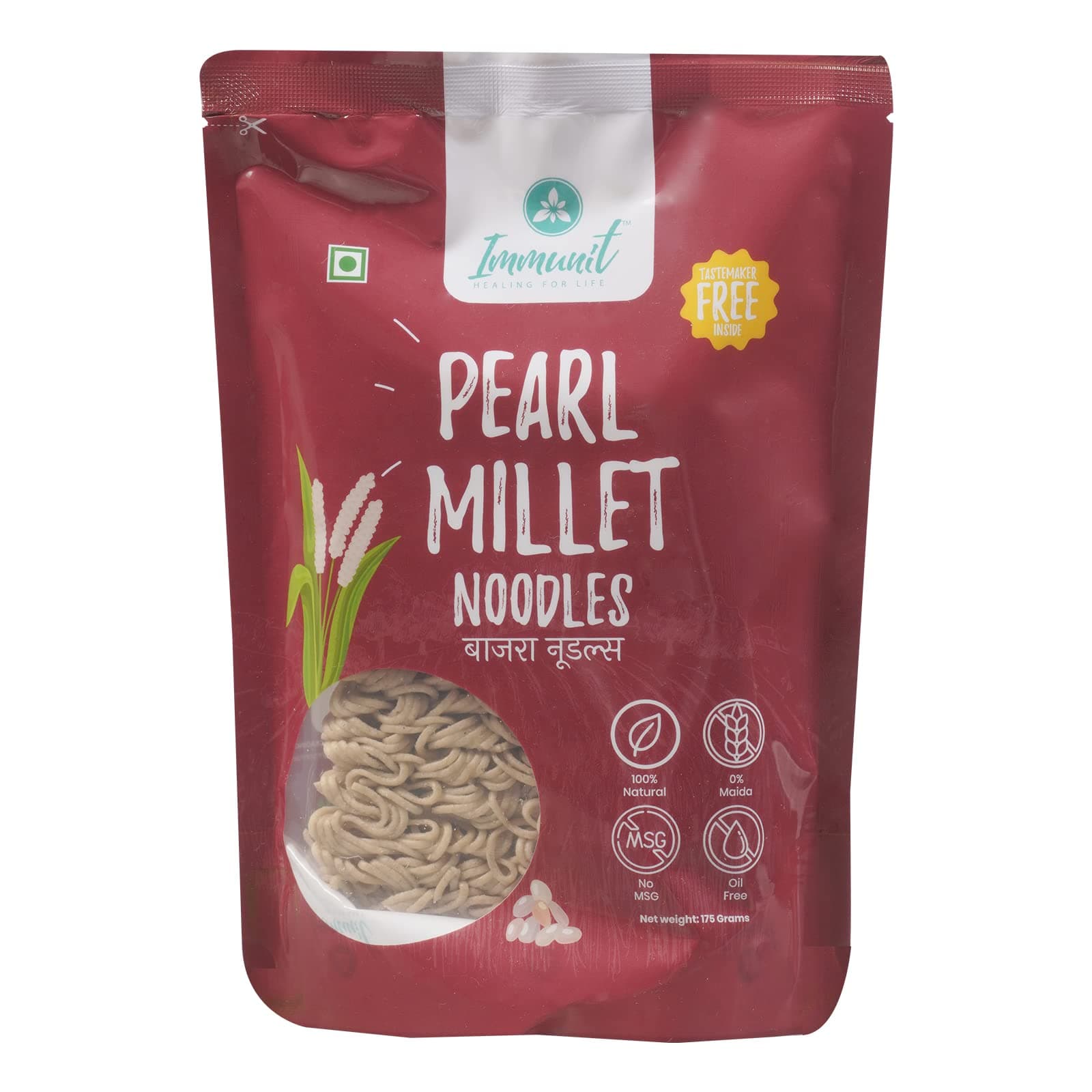 Immunit No Maida Assorted Millet Noodles, Pack of 9 (Ragi, Jowar, Little, Foxtail, Barnyard, Browntop, Kodo, Bajra, Emmer Wheat) | Vegan, Not Fried, No MSG, No Preservatives — image 8