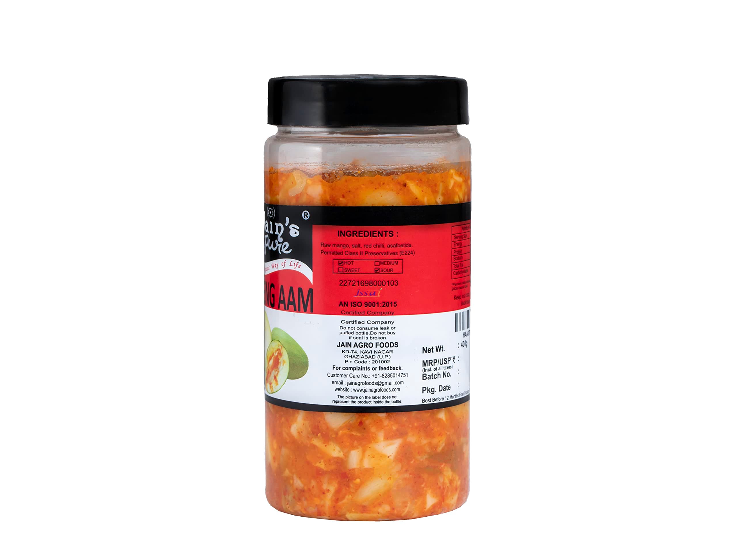 JAIN'S PURE HEENG AAM ACHAR/MIRCHAULI (1 KG) — image 5