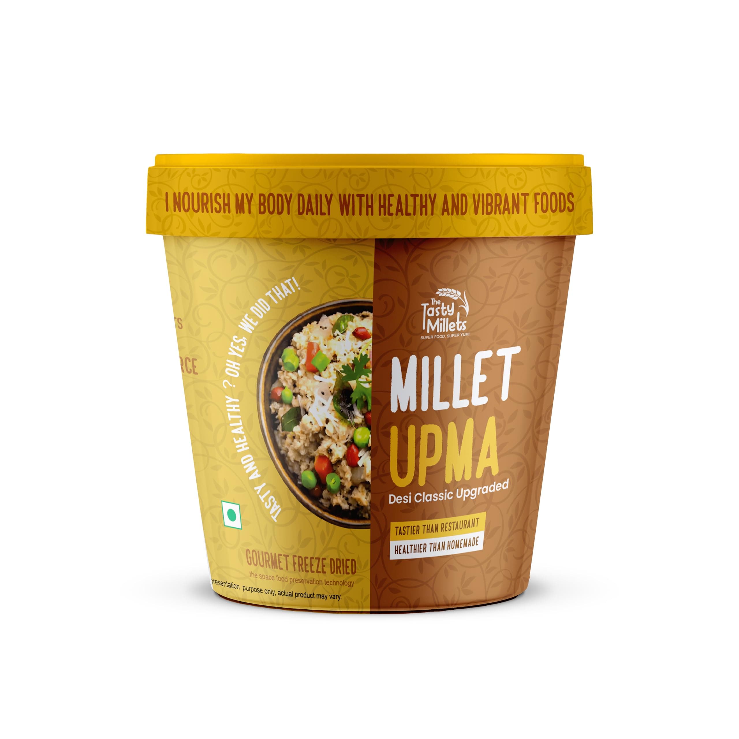 The Tasty Millets South Indian Breakfast Combo | Kodo Millet Idli + Barnyard Millet Upma | High Fibre | Gluten Free | No Refined Flour | Healthy Instant Breakfast Kit — image 4