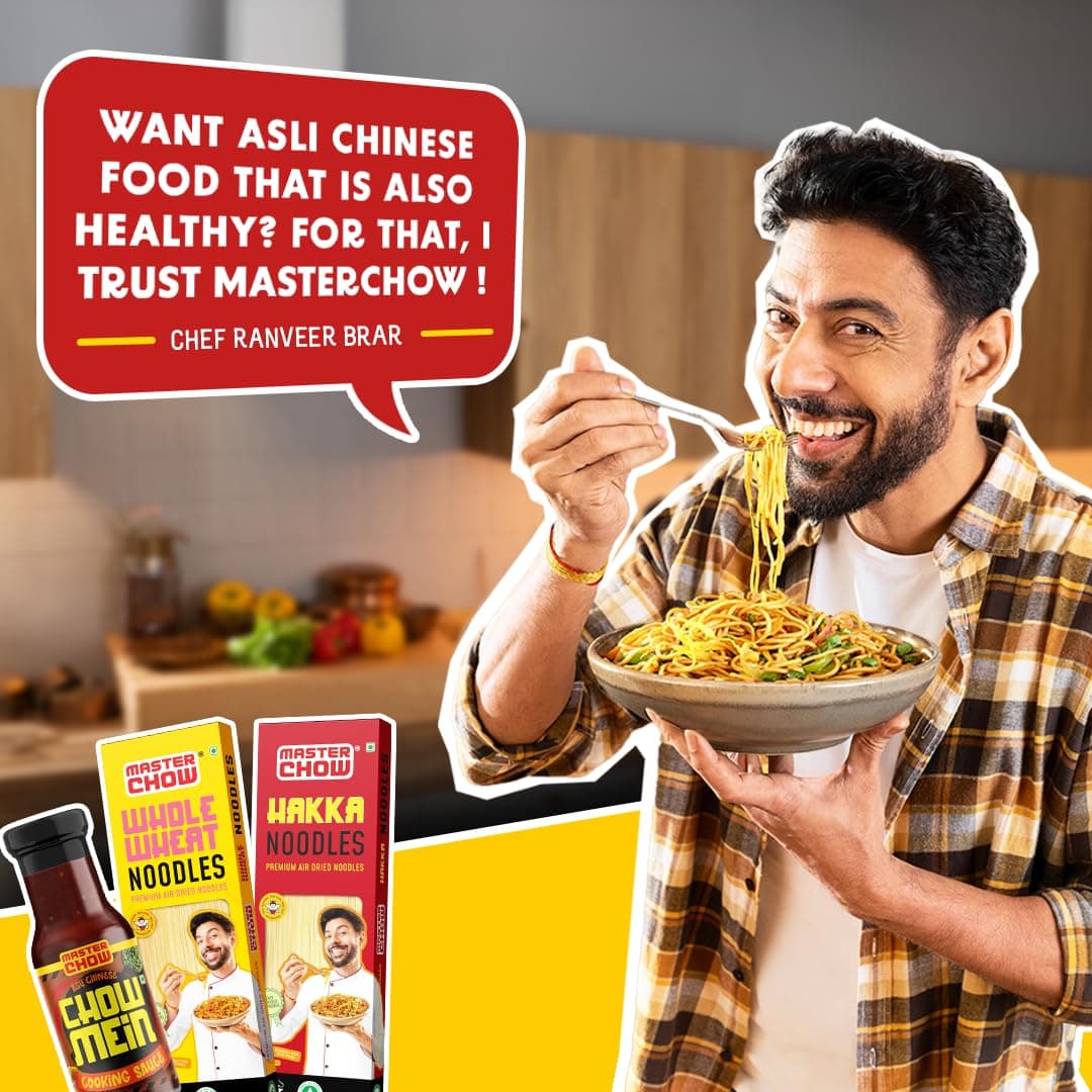 MasterChow Chinese Veg Hakka Noodles - Pack of 2 | No Preservatives | No Maida, Not Fried | Serves 10 Meals - 600gms — image 9