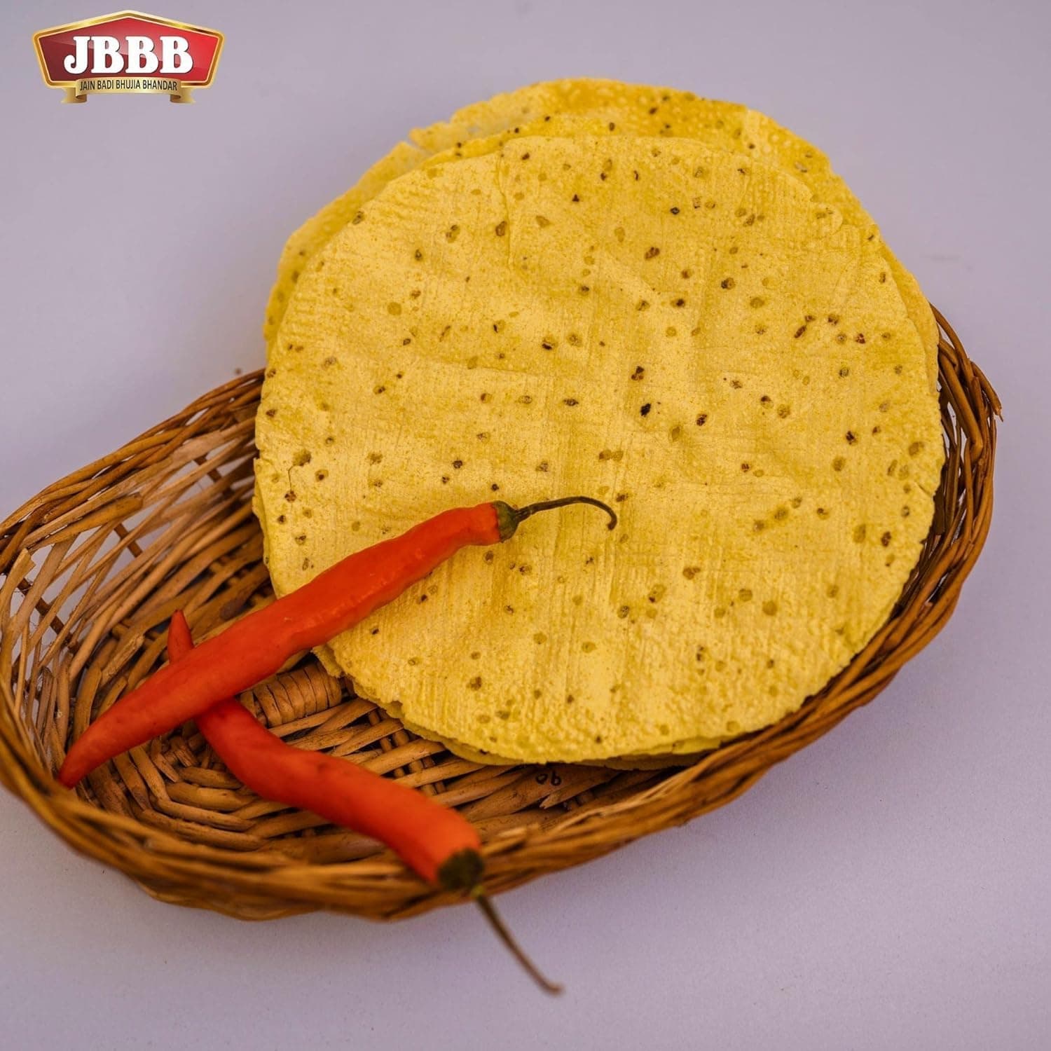 JBBB Moong Special Plain Papad - 400g | Rich in Traditional Indian Taste, Aroma & Flavour | Home Made, Healthy & Tasty Snacks | Ideal for Lunch, Dinner & Festivals(Pack of 1) — image 3
