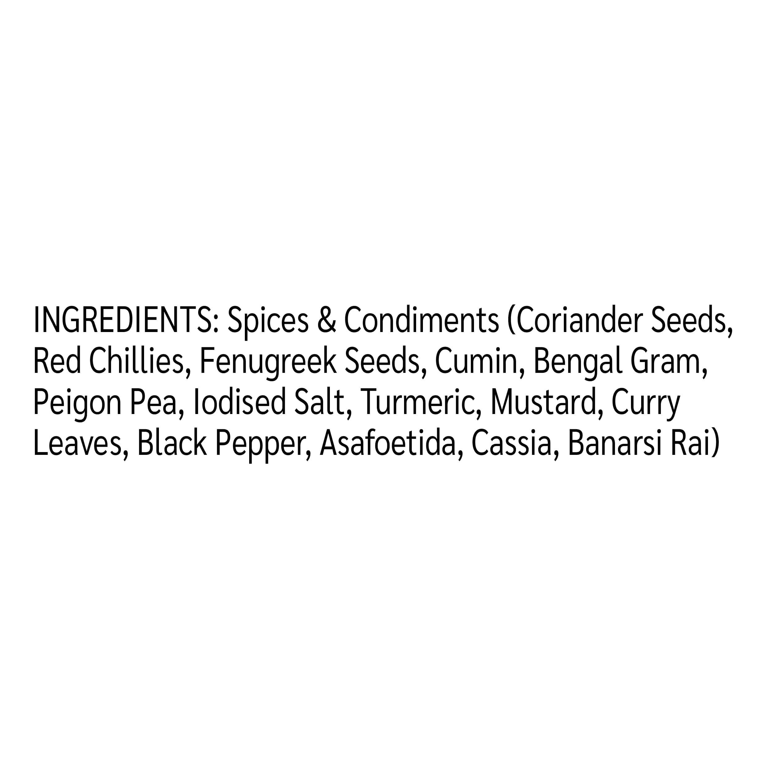 Shasha Sambhar Masala 100g - Spice Mix for Authentic South Indian Sambhar - No Onion or Garlic - From the House of Pansari — image 3