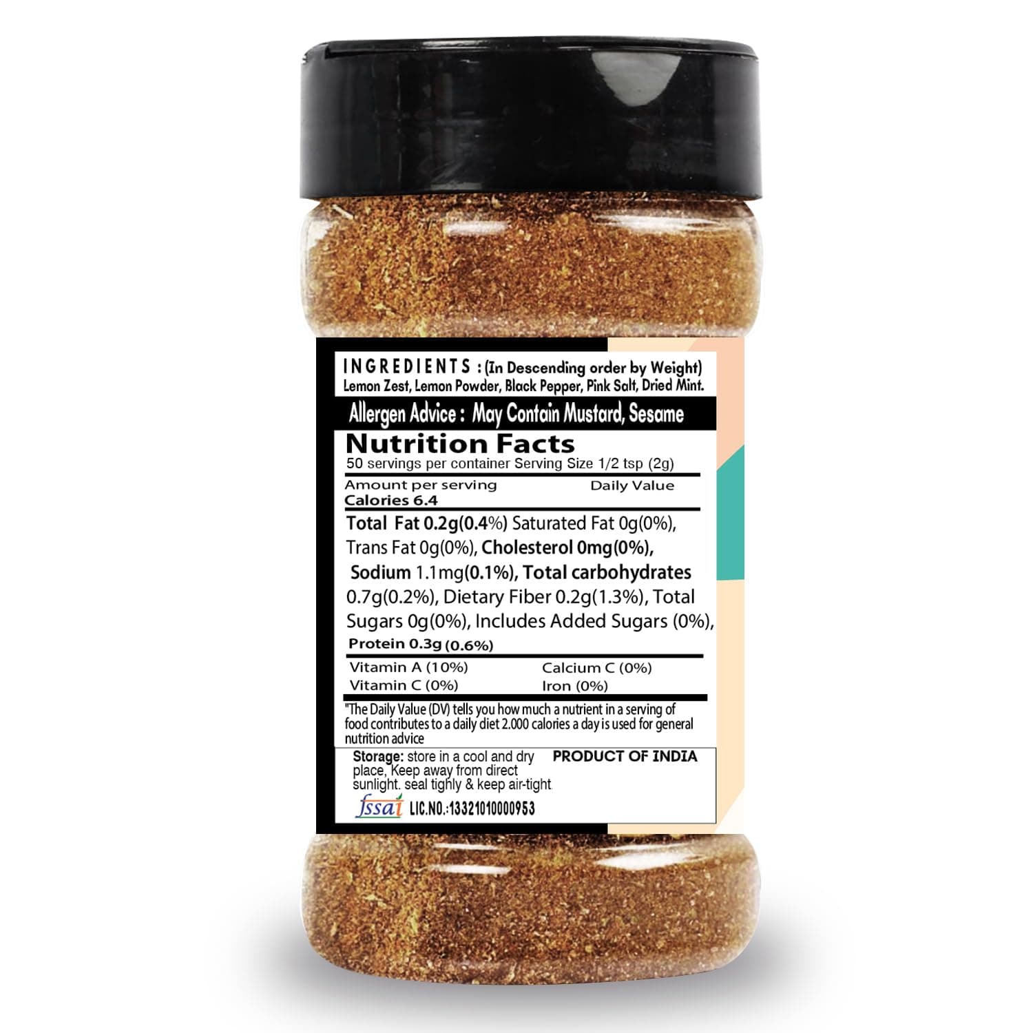 SARANZ Jain Mexican Seasoning Combo Pack | Jain Taco Mix and Mexican Mix | No Onion No Garlic | For Tacos, Burritos, Wraps, Nachos and Rice Bowls | Vegan, Gluten-Free, Dairy-Free | Set of 2 x 100g Jars — image 3