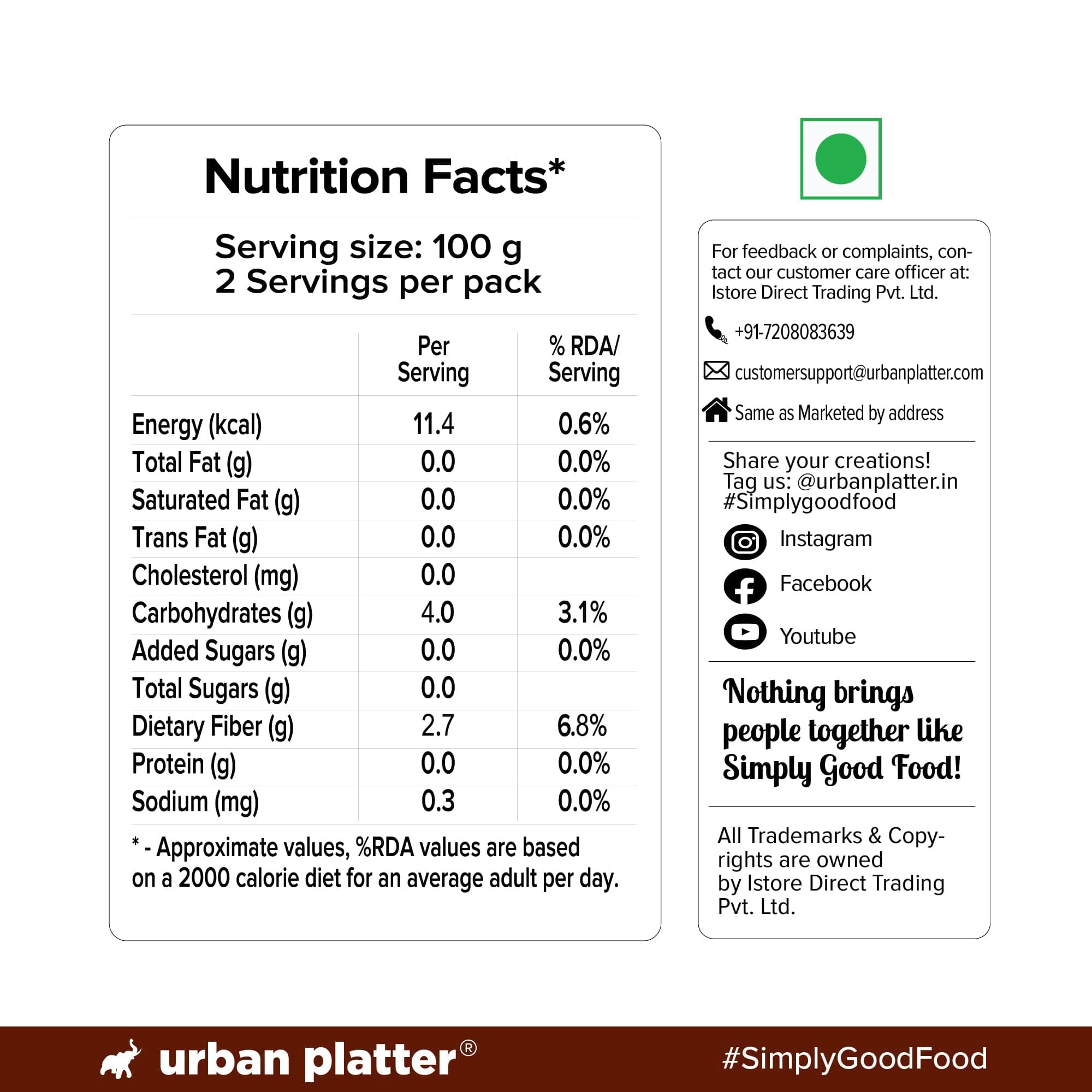 Urban Platter Shirataki Konjac Noodles, 270g, Pack of 3 (Fat-Free, Gluten-Free, Low Carb, Ready to Use) — image 3