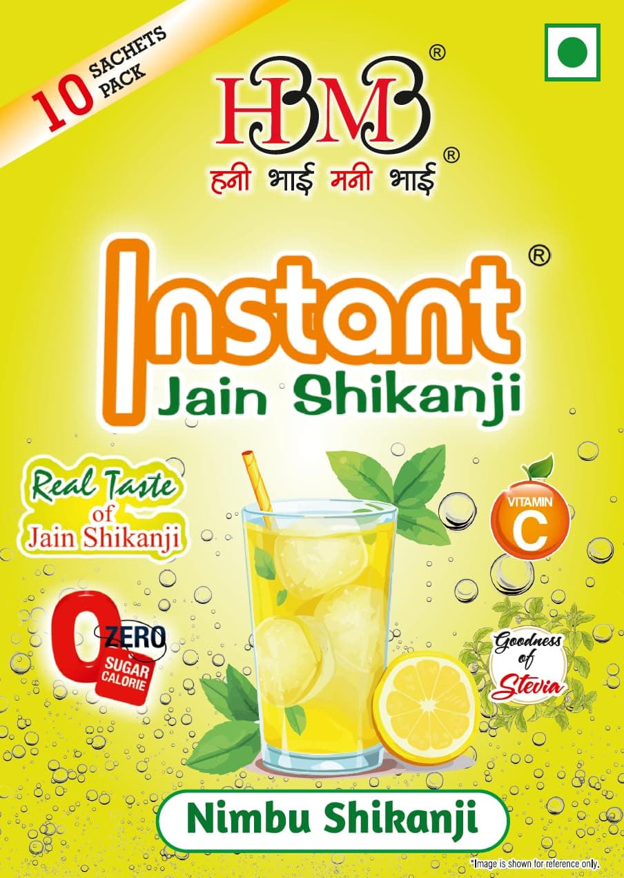 HBMB Original Instant Jain Shikanji | 1- Minute Ready to Mix Lemon Drink Premix | Authentic Jain Shikanji Summer Refreshment, 1 Pack — image 5