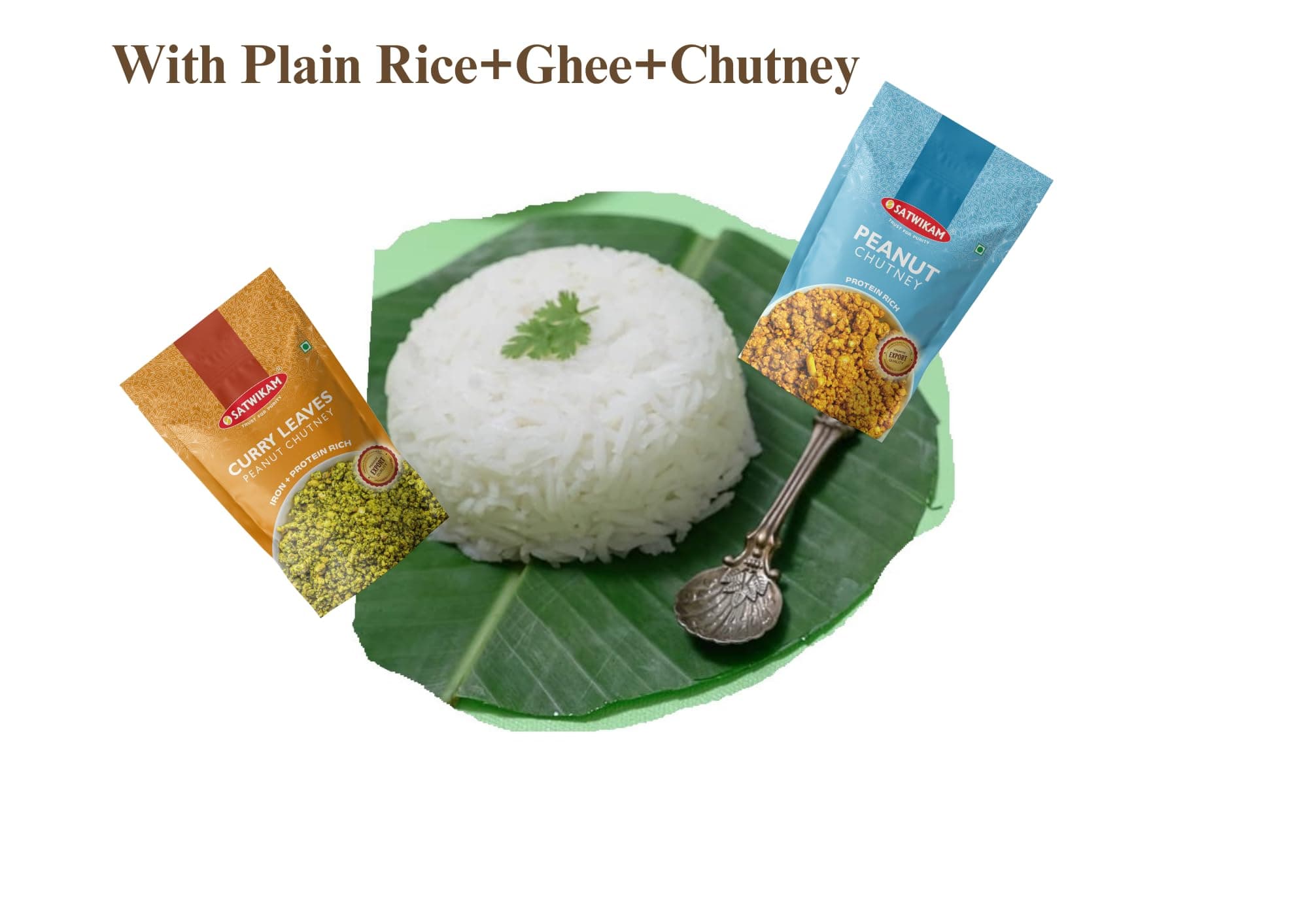 SATWIKAM Curry Leaves Peanut Chutney (No Onion No Garlic; 200gmsX1pack); Shelf Life=6M — image 6