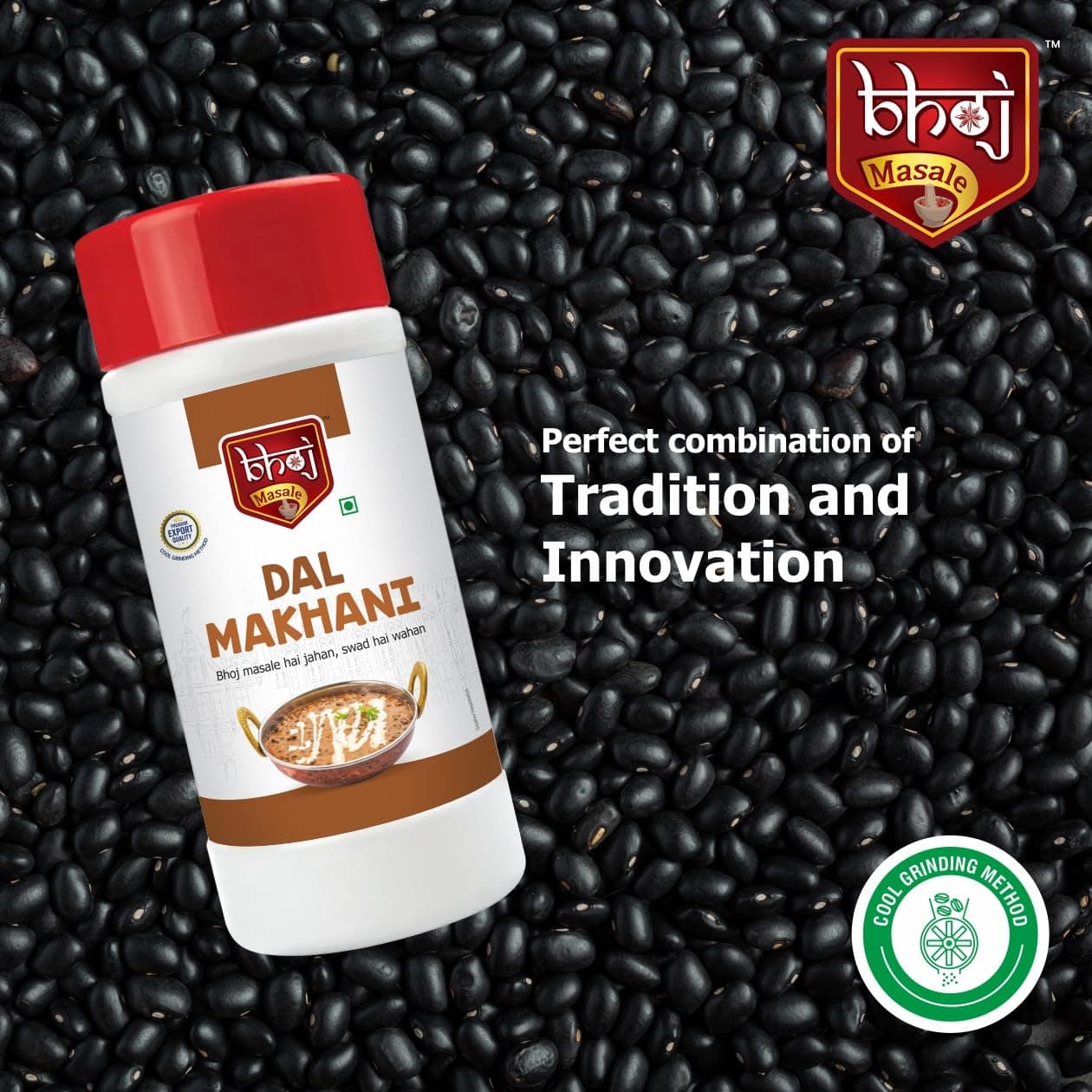 Bhoj Masale Dal Makhani Masala 450 GM | Dal Makhani Masala Natural And Fresh Authentic Spice Blend. No Colour, No Preservatives, No Onion and no garlic (Jain Masala) — image 4