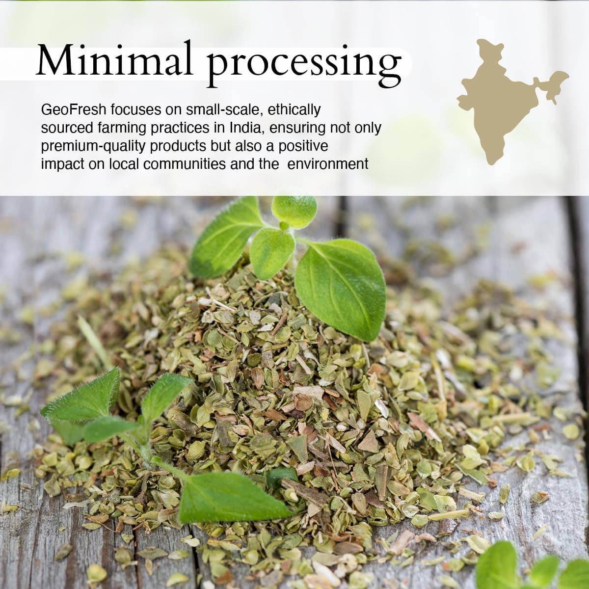 Geo-Fresh Organic Pizza Pasta Seasoning, 25g | Aromatic & Flavourful Blend | Sprinker for Pizza, Pasta, Stews, Salads | No Artifical Colour & Preservatives| 100% Organic, Non-GMO, USDA Certified, Jaivik Bharat Certified — image 5