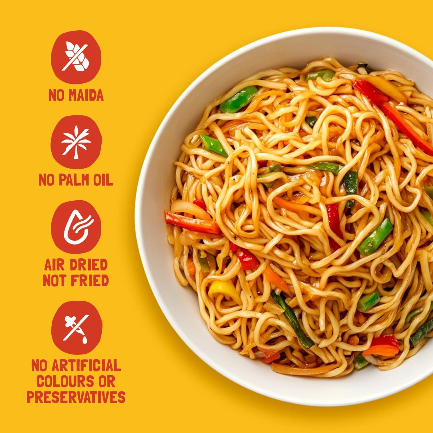 Slurrp Farm No Maida Millet Hakka Noodles | Classic Masala | Perfect for Tiffins | Mealtime Favourite | Serves 2 (96 gms) — image 2