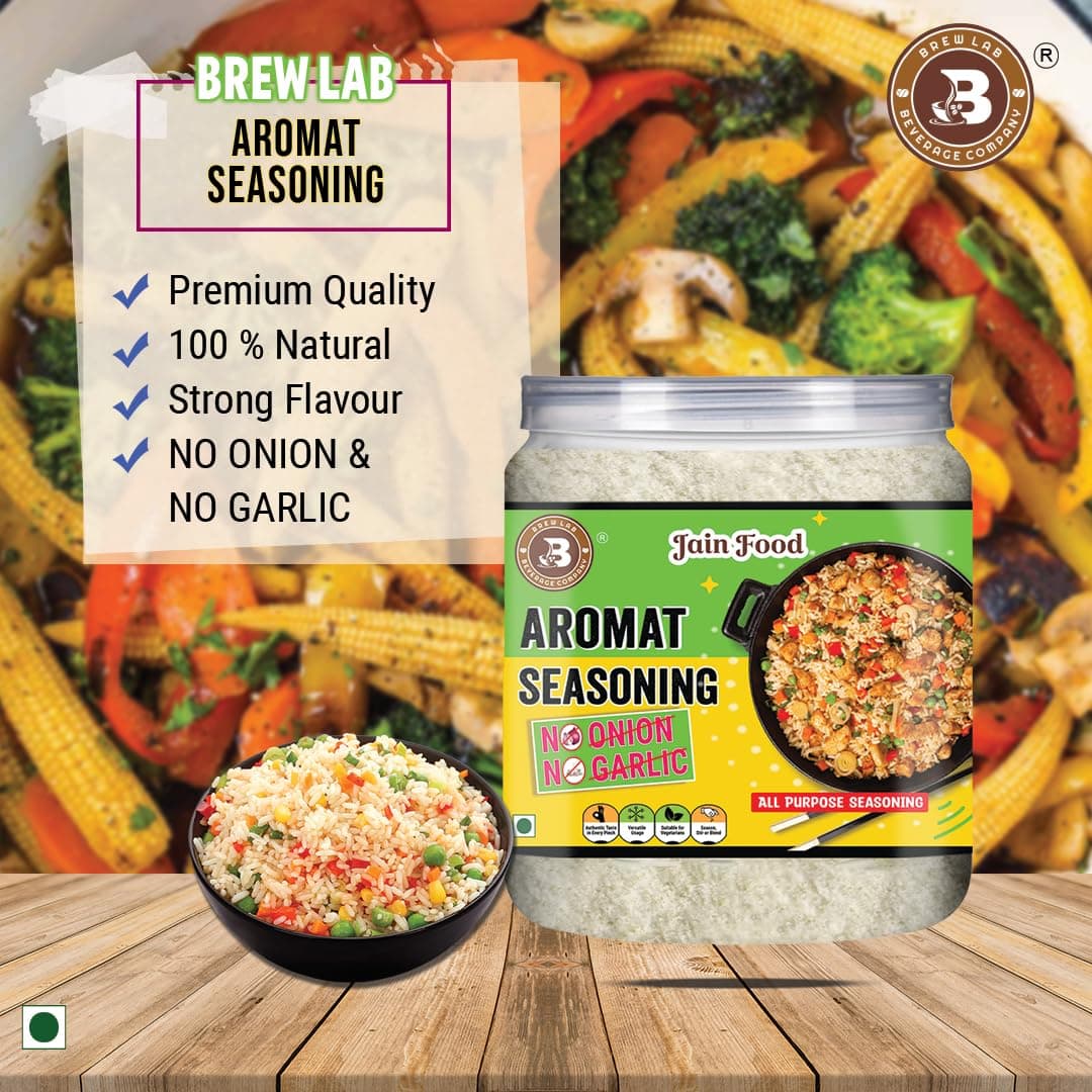Brew Lab NO Onion No Garlic Aromat Seasoning | Ideal For Jain Food | Flavor Enhancer | (250 g) — image 4
