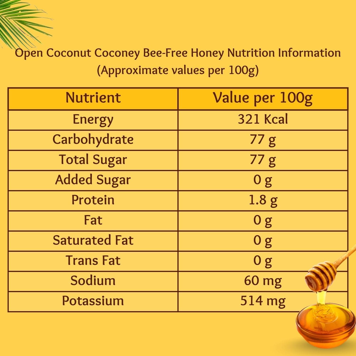 OPEN COCONUT Potato Flavor Baked Chips (90 gm) & Coconut Honey Bee-Free Honey from Coconut Nectar (250 gm) | Vegan, Jain Friendly, No Added Sugar | Healthy, Tasty & Crispy Snacks — image 3