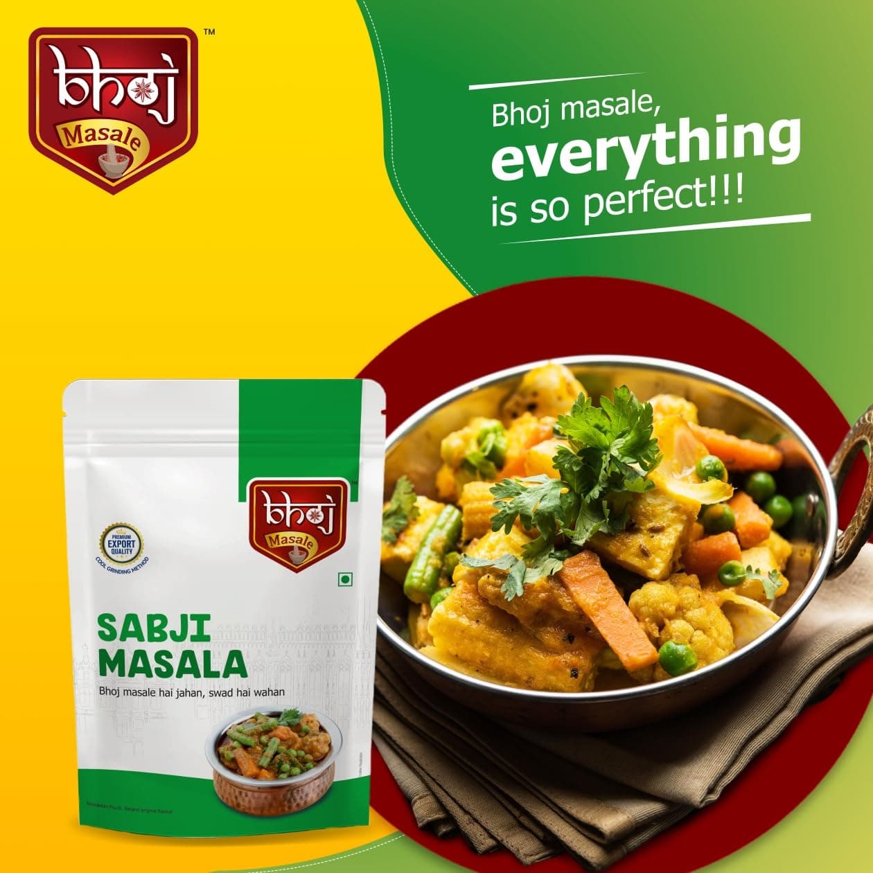 Bhoj Masale Sabji Masala Powder 200GM | Spices with Natural Ingredients For Healthy and Delicious Cooking. No Colour, No Preservatives, No Onion & No Garlic (Jain Masala) — image 7