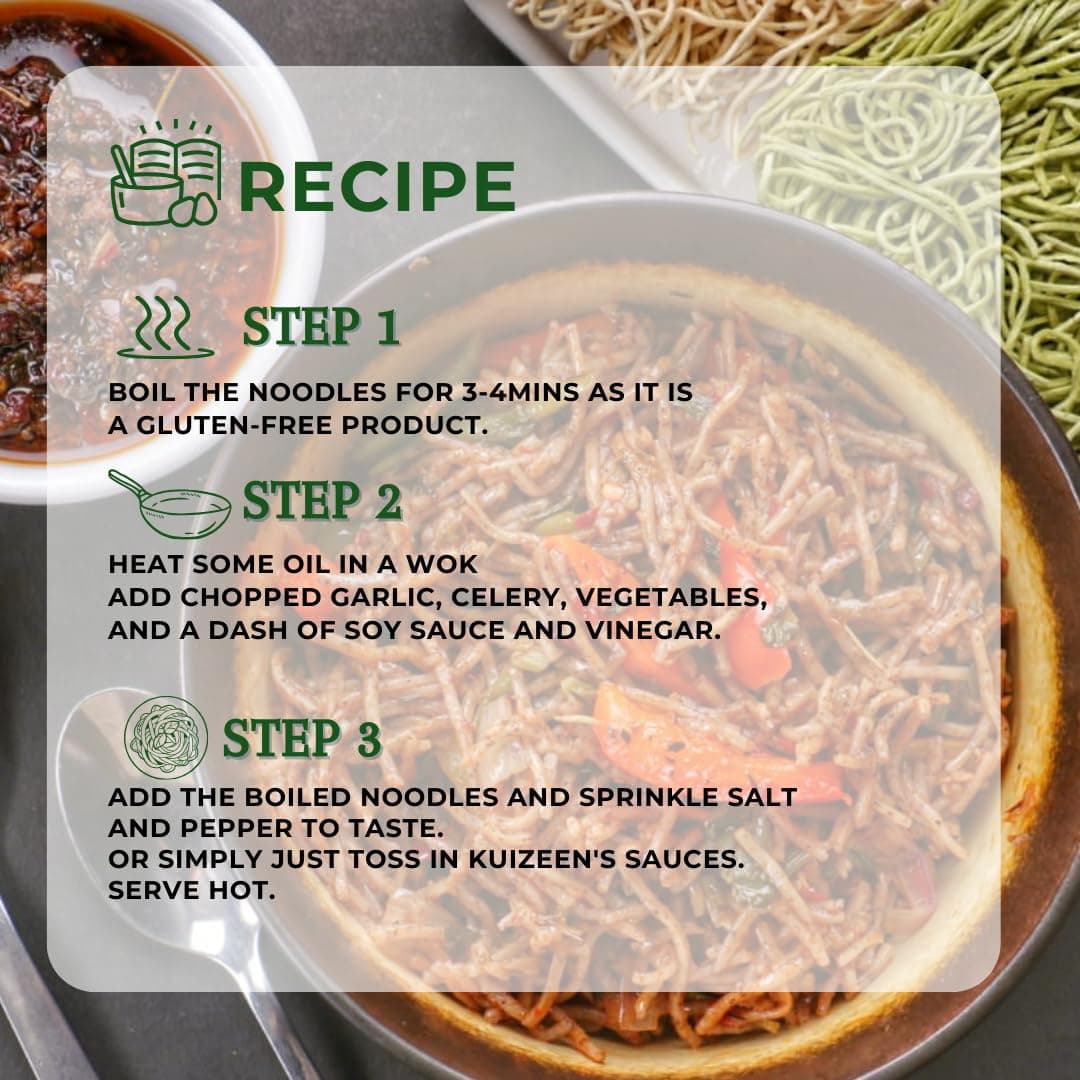 Millet Me by Kuizeens Ragi Noodles - 220G (Pack of 4) |100% Millet Noodle|Protein-Rich | Easy-to-Make | Fresh & Flavourfull | No MSG |No Preservatives|Ready in Minutes | Jain | No Onion & Garlic — image 5