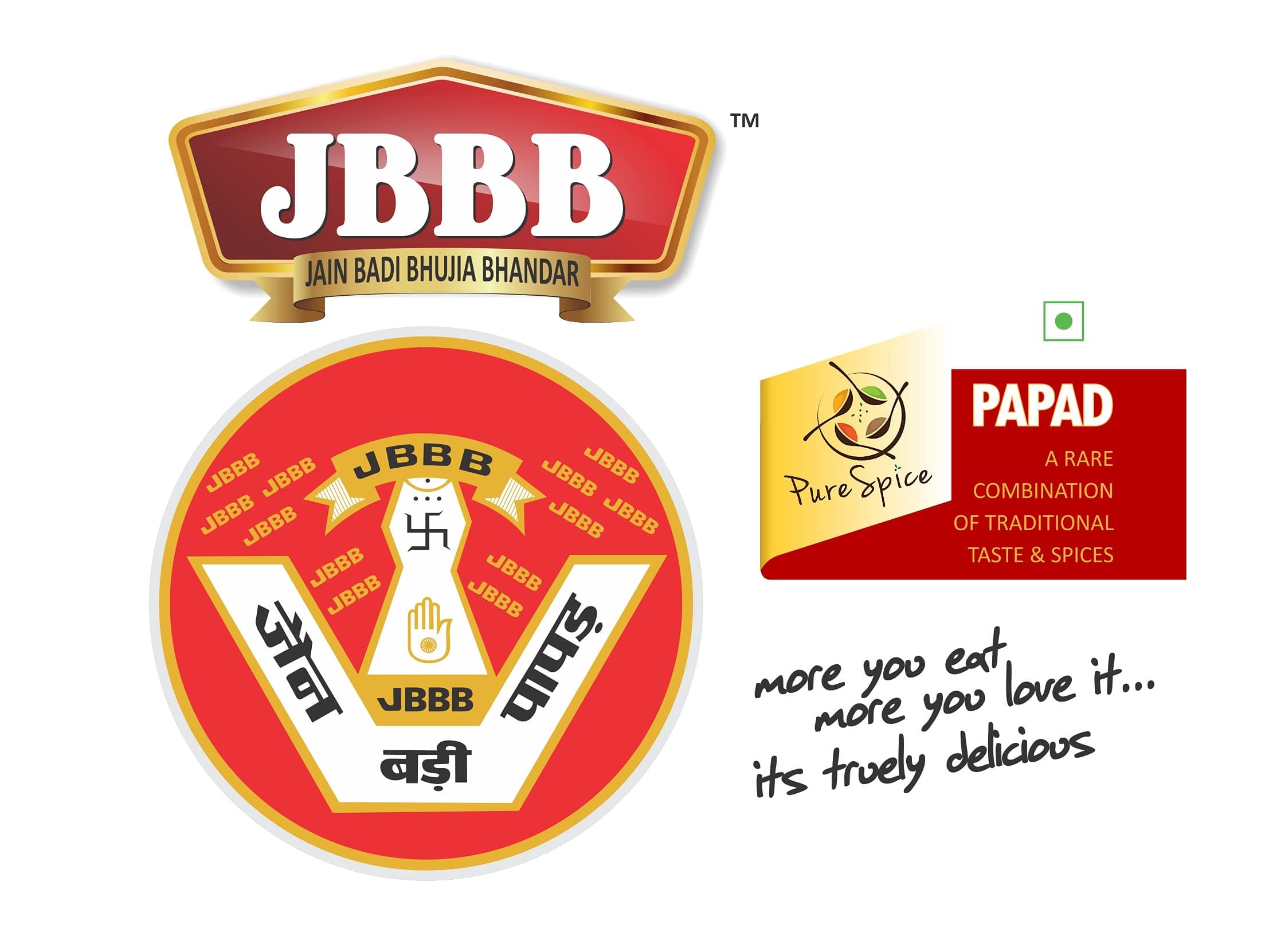 JBBB Chana Chatpata Plain Indian Papad Traditional Homemade Crispy Tasty Papadd For Daily Eating, Easy Digestive Snack- 400 gm — image 3