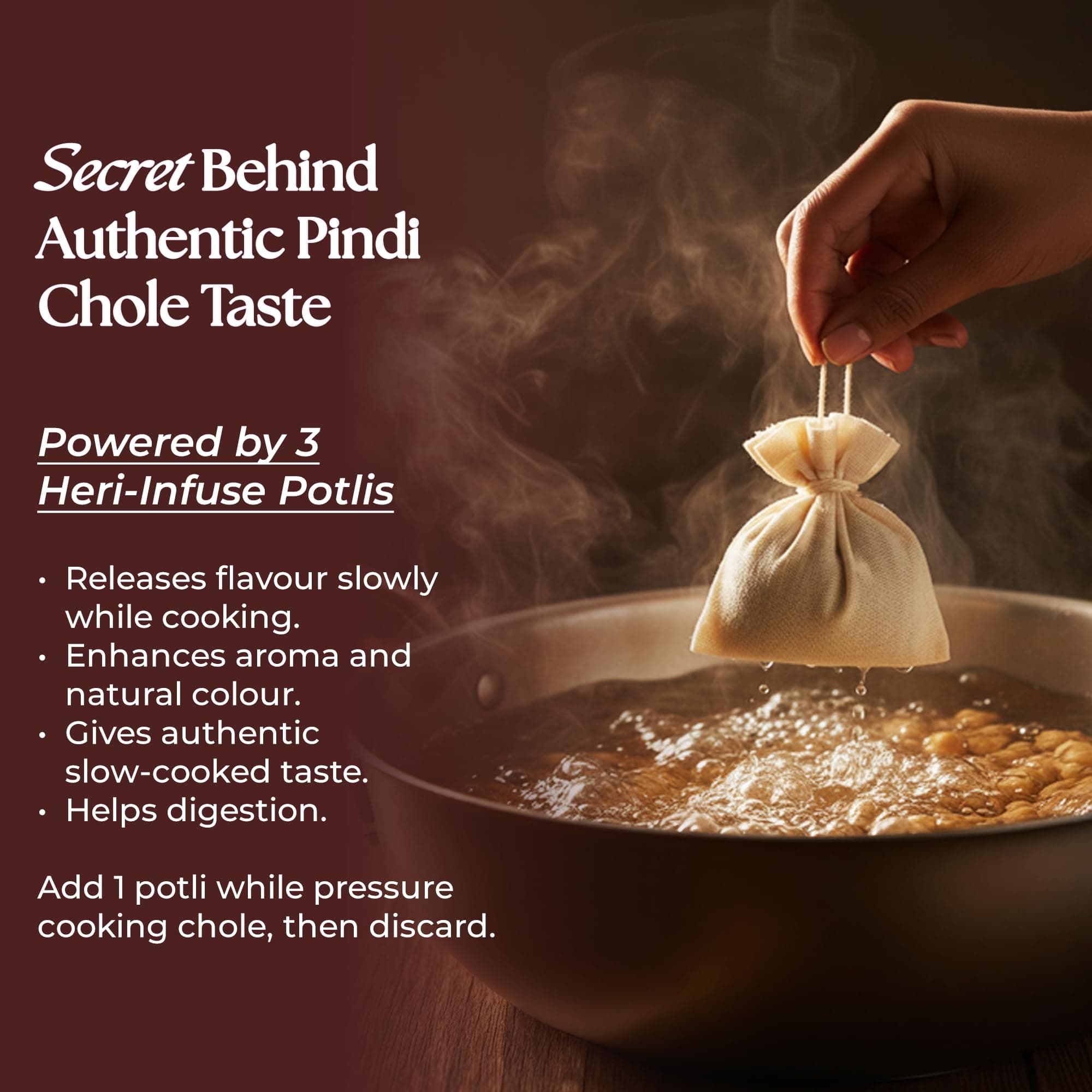 HeriMore Amritsari Pindi Chole Masala, 100g | Authentic Punjabi Chole Spice Powder, Jain Friendly, No Onion Garlic, Natural & Preservative-Free — image 7