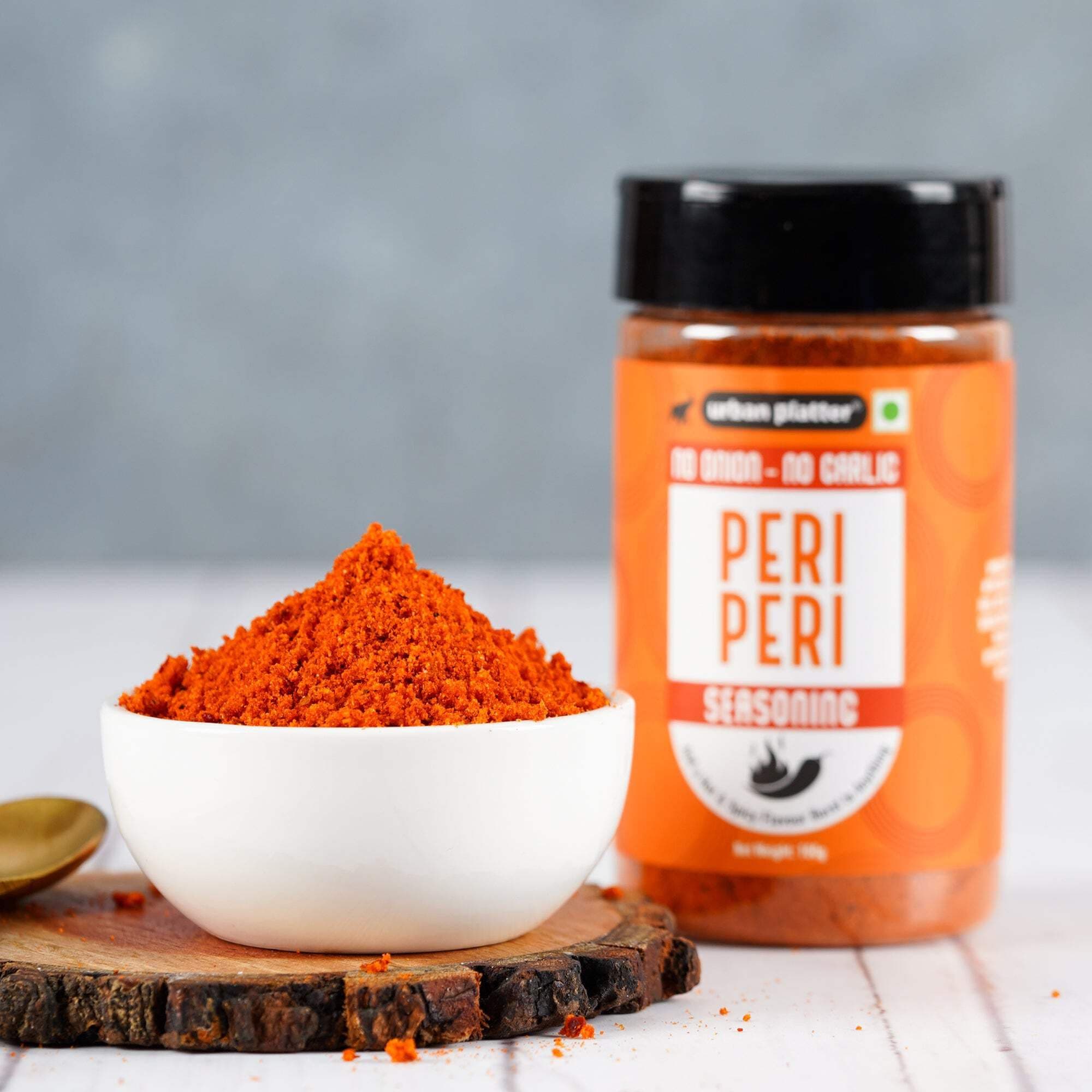 Urban Platter Jain Peri Peri Seasoning, 100g (Signature African-Style Spice Blend | Onion & Garlic- free | Great For Fries, Popcorn, Makhanas & Marinades) — image 5