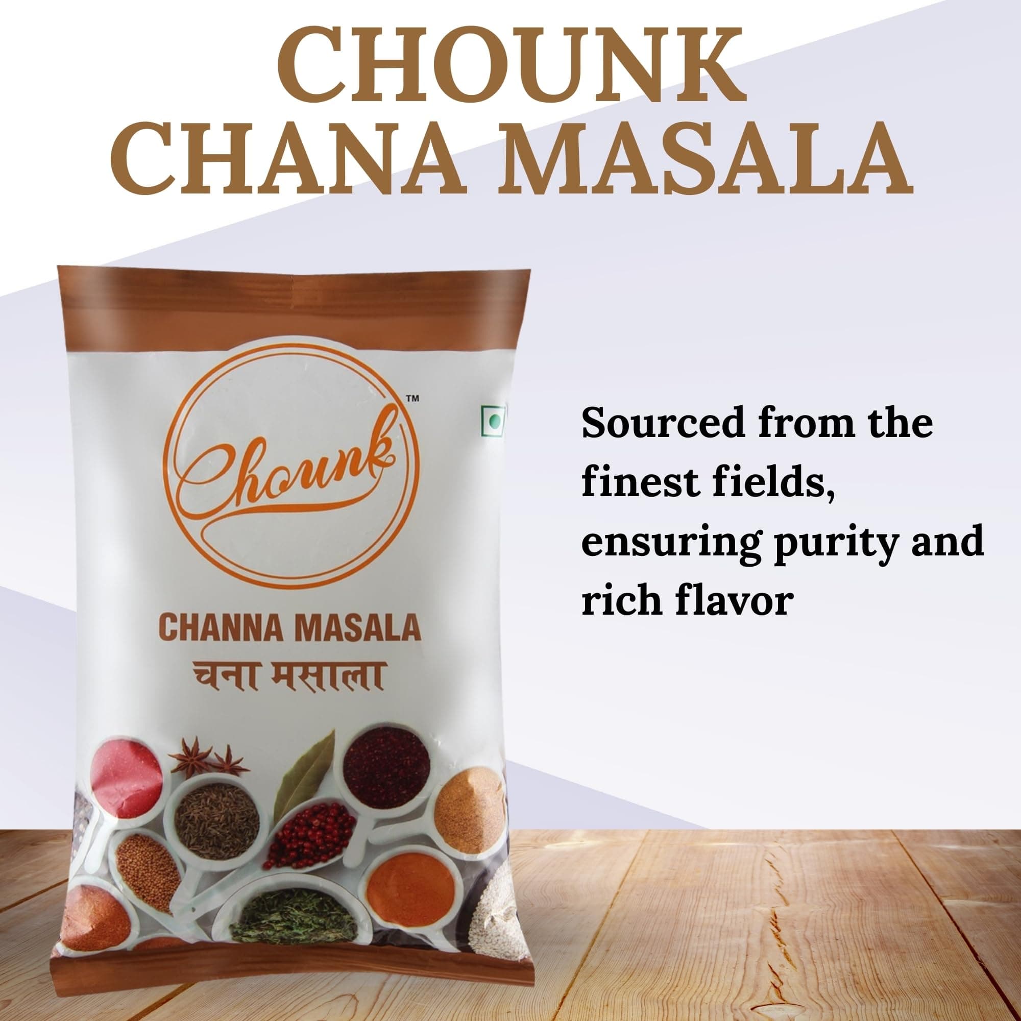 Chounk 100% Pure Punjabi Chana Masala 1kg Powder No Onion No Garlic Ready To Cook Powder Masala — image 4