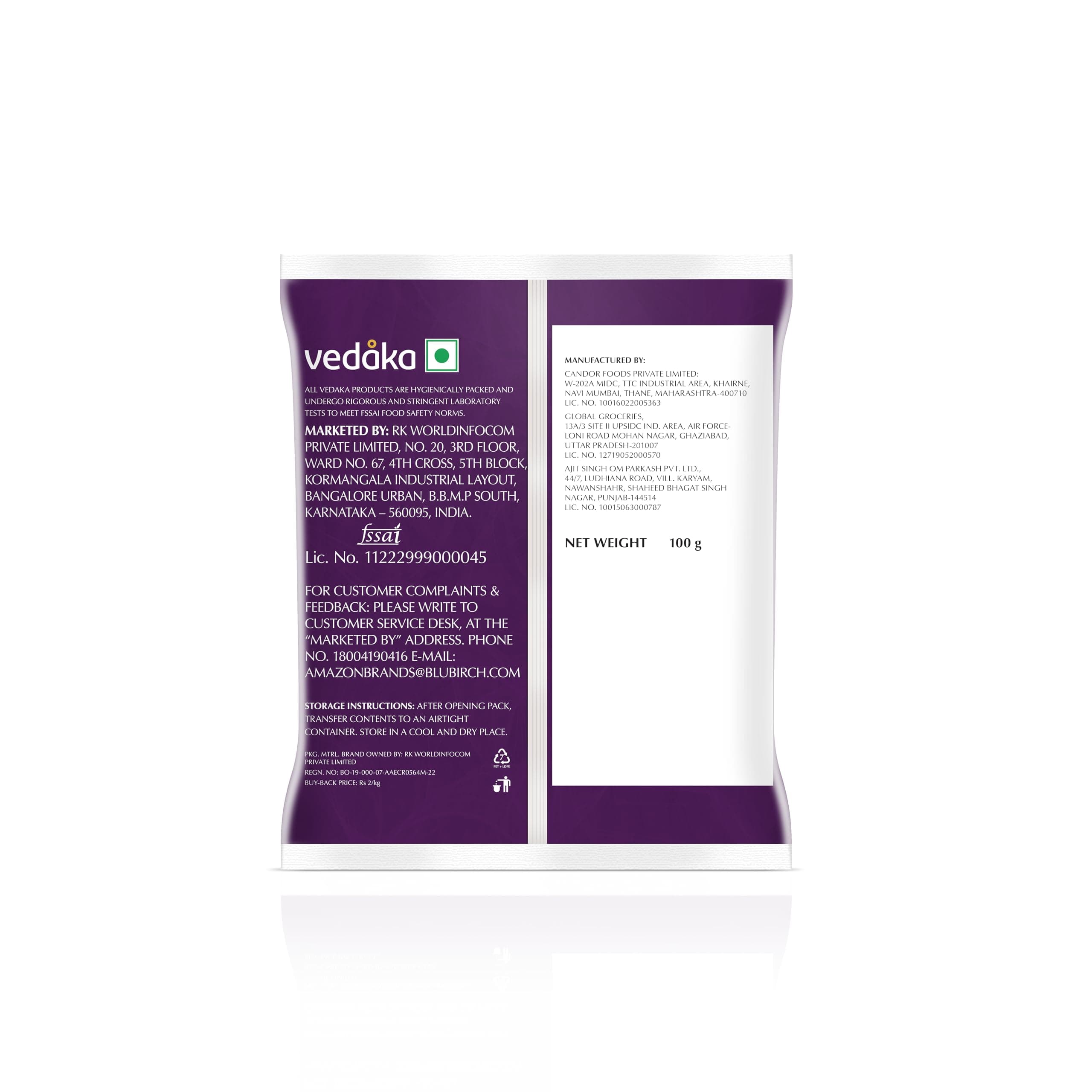 Amazon Brand - Vedaka Premium Afghani Seedless Black Raisins 100g | Kali Kishmish | Delecious & Healthy Snack — image 2