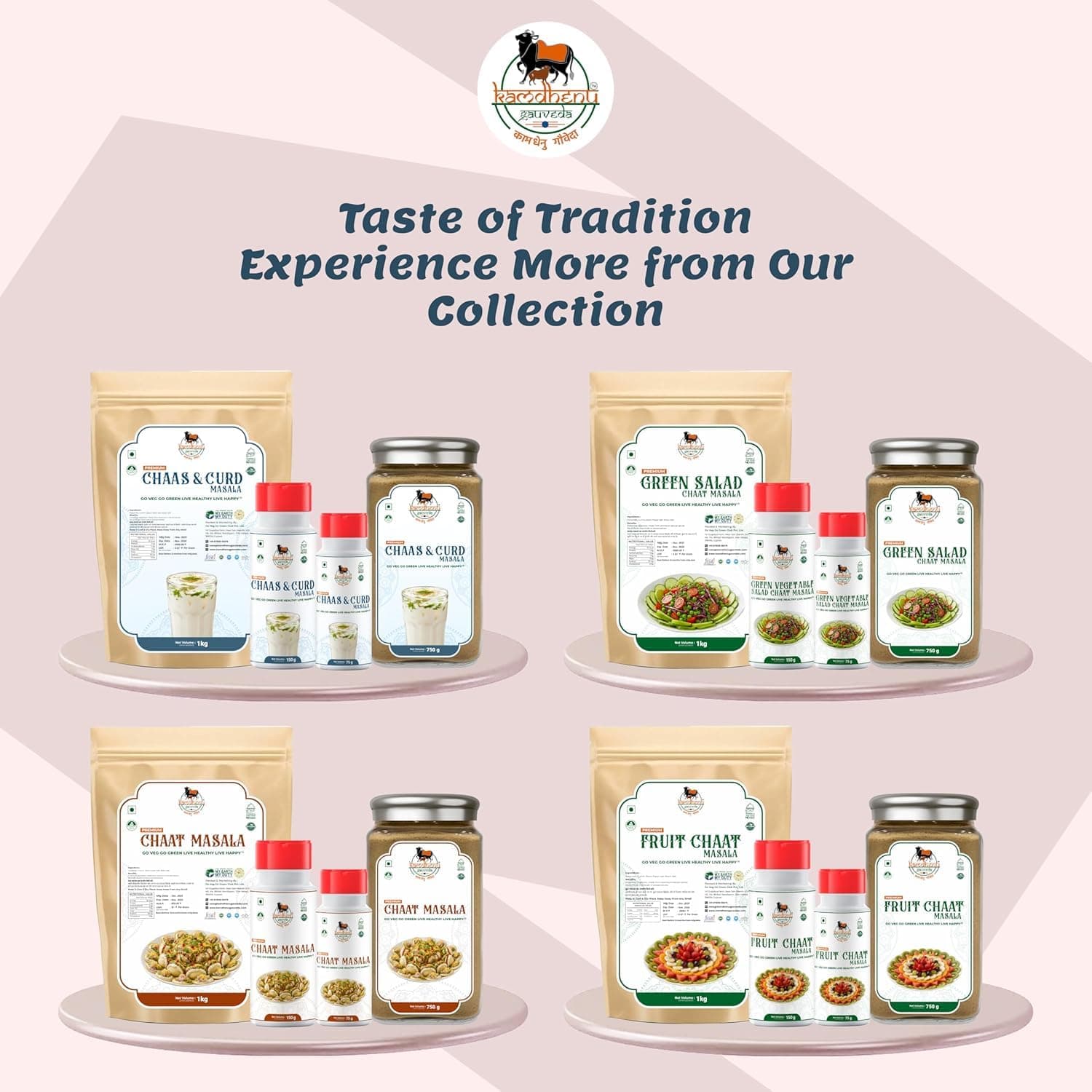 Kamdhenu Gauveda Buttermilk Masala 500g – 100% Natural Chaas & Curd Spice Mix | Traditional Digestive Blend | No Preservatives | FSSAI Certified | Packed in Organic Glass Bottle | Vegan Jain | 500g Chaas Masala | — image 9