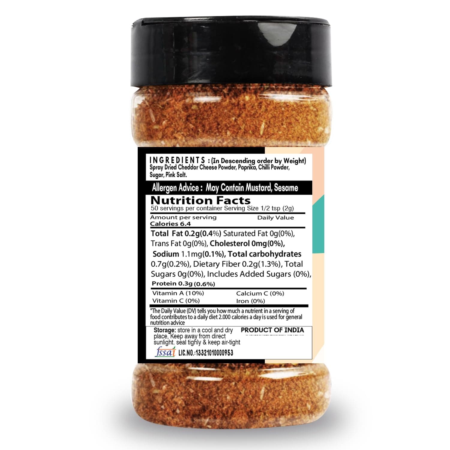 SARANZ Jain Mexican Seasoning Combo Pack | Jain Taco Mix and Mexican Mix | No Onion No Garlic | For Tacos, Burritos, Wraps, Nachos and Rice Bowls | Vegan, Gluten-Free, Dairy-Free | Set of 2 x 100g Jars — image 5