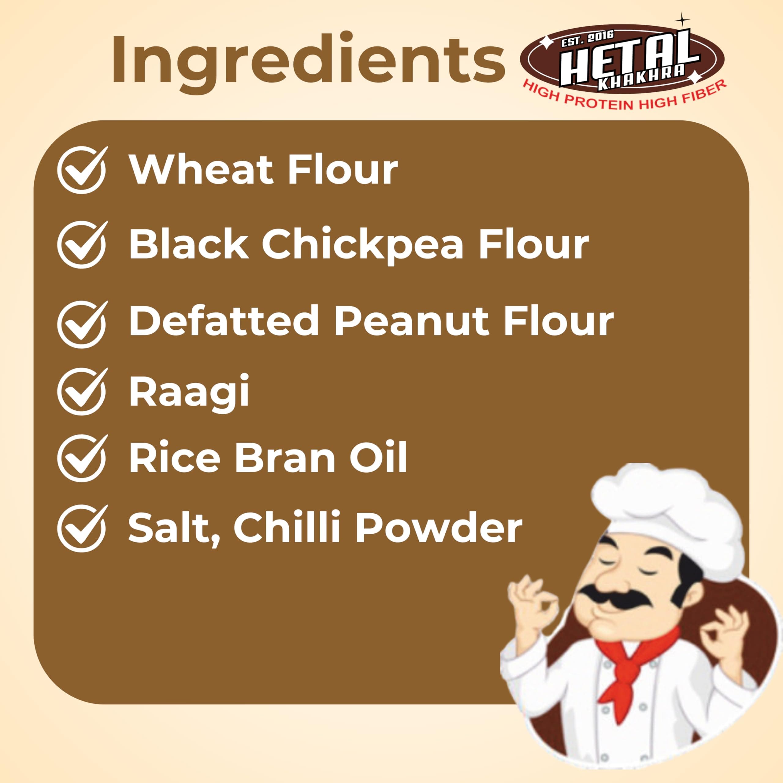Raagi Khakhra | JAIN | Crispy | Ready To Eat | High Protein High Fiber| No Palm Oil | 200g Vacuum Pack Of 2 — image 4