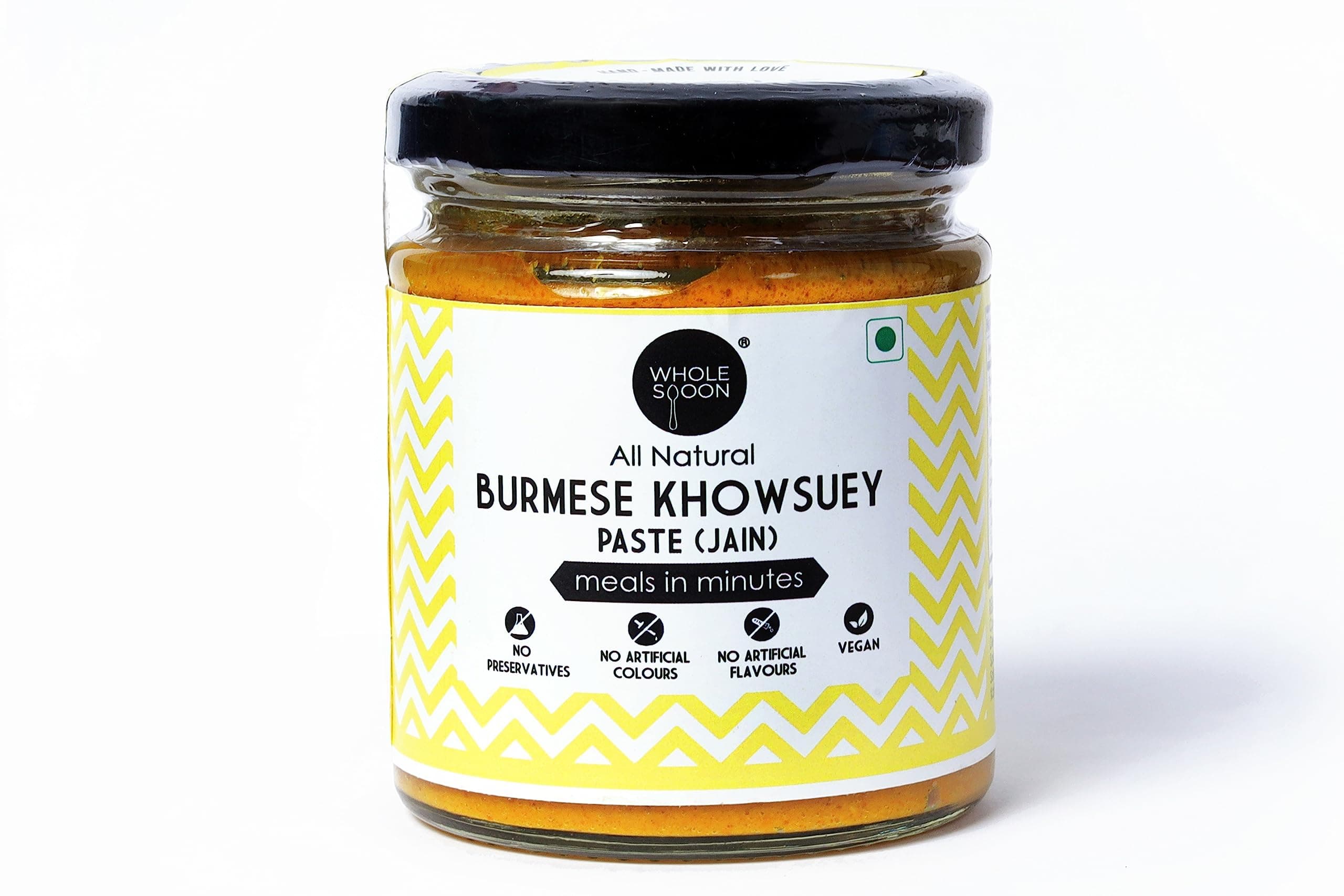 Wholespoon Jain Khowsuey Paste (180gm) | All natural, Preservatives Free, Plant based | Make Restaurant Style Jain Khow Suey in 10 mins — image 5