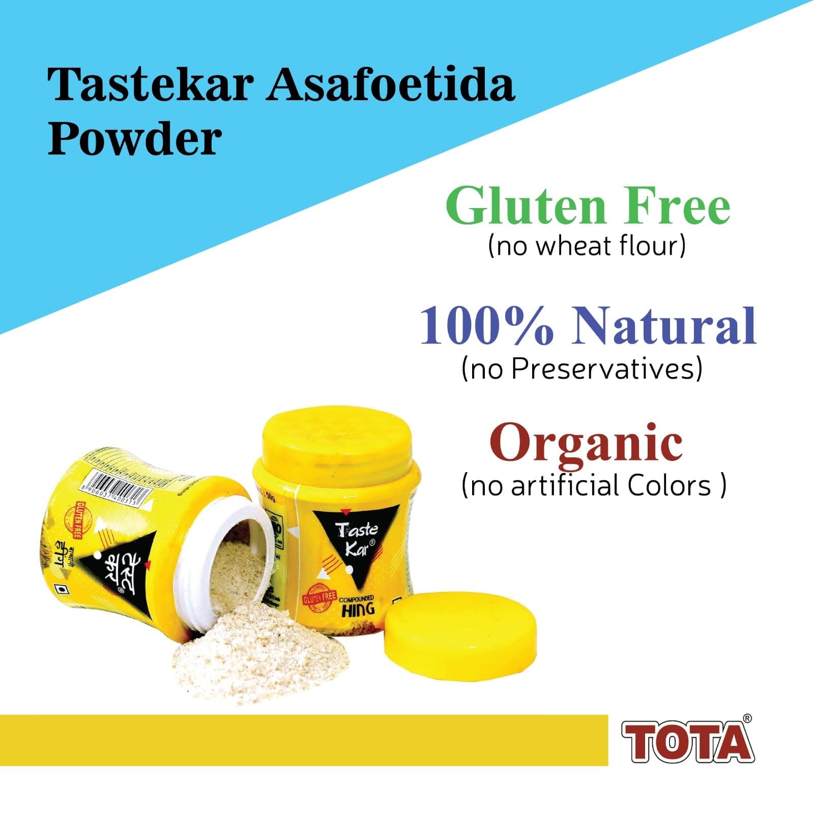 TasteKar Compounded Asafoetida Powder Jar - 100 Gm Natural Strong Hing — image 5