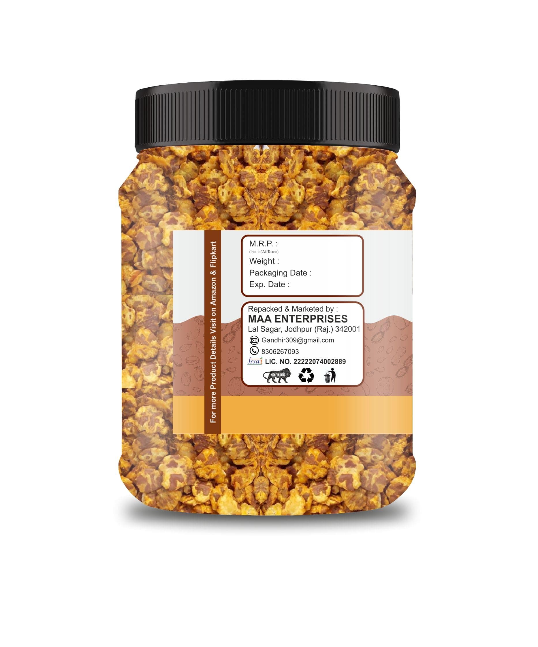 Roasted Chana Jor Garam Healthy Snack for Kids & Adults | Crispy Channa Namkeen, High Protein, Gluten Free | Vegan Jain Snack with Sea Salt & Hing | 300gm — image 3