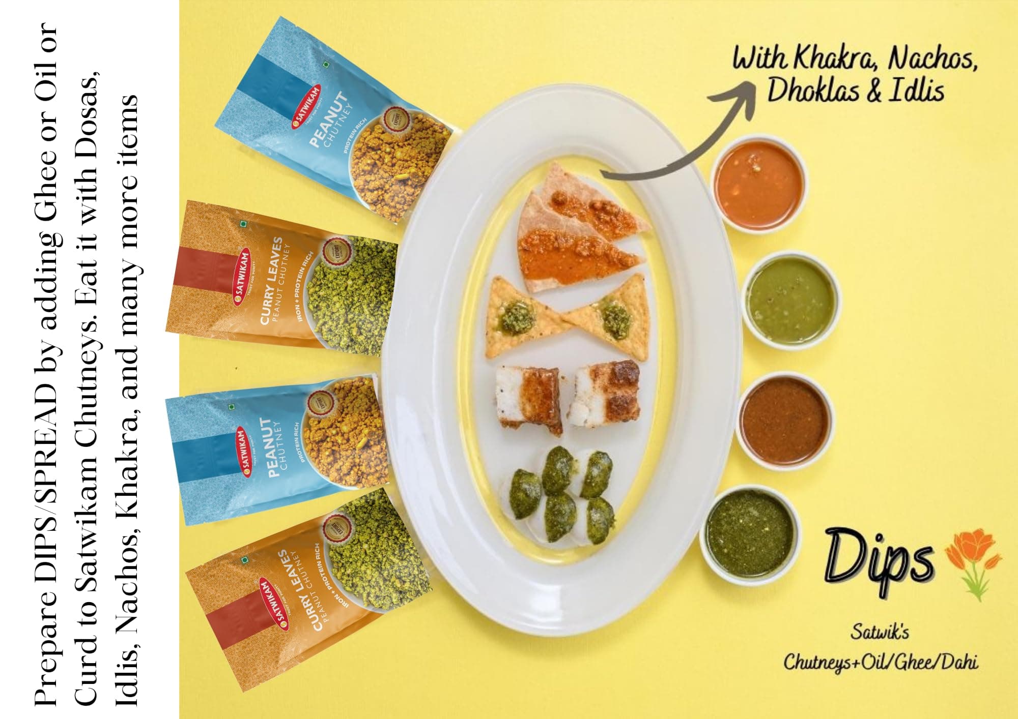 SATWIKAM Peanut Chutney (No Onion No Garlic, Chemical Free, Shelf Life=10Months, 200Gms) — image 2