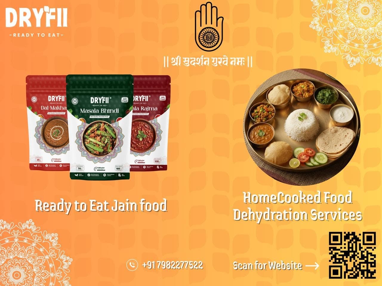 Dryfii Ready-to-Eat Chapati with Jain Masala Bhindi | 6 Chapati in 1 Pack | No Onion No Garlic Healthy Combo Meal | Light & Clean Indian Food — image 4