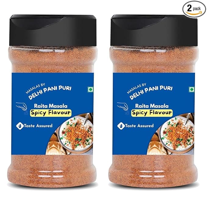 Raita Masala | Spicy Flavour Pack of 2 | 100% organic No Chemicals | Desi Spicy Punch | Perfect Seasoning for Buttermilk, Plain Curd, Boondi Raita & Vegetable Raita |180g