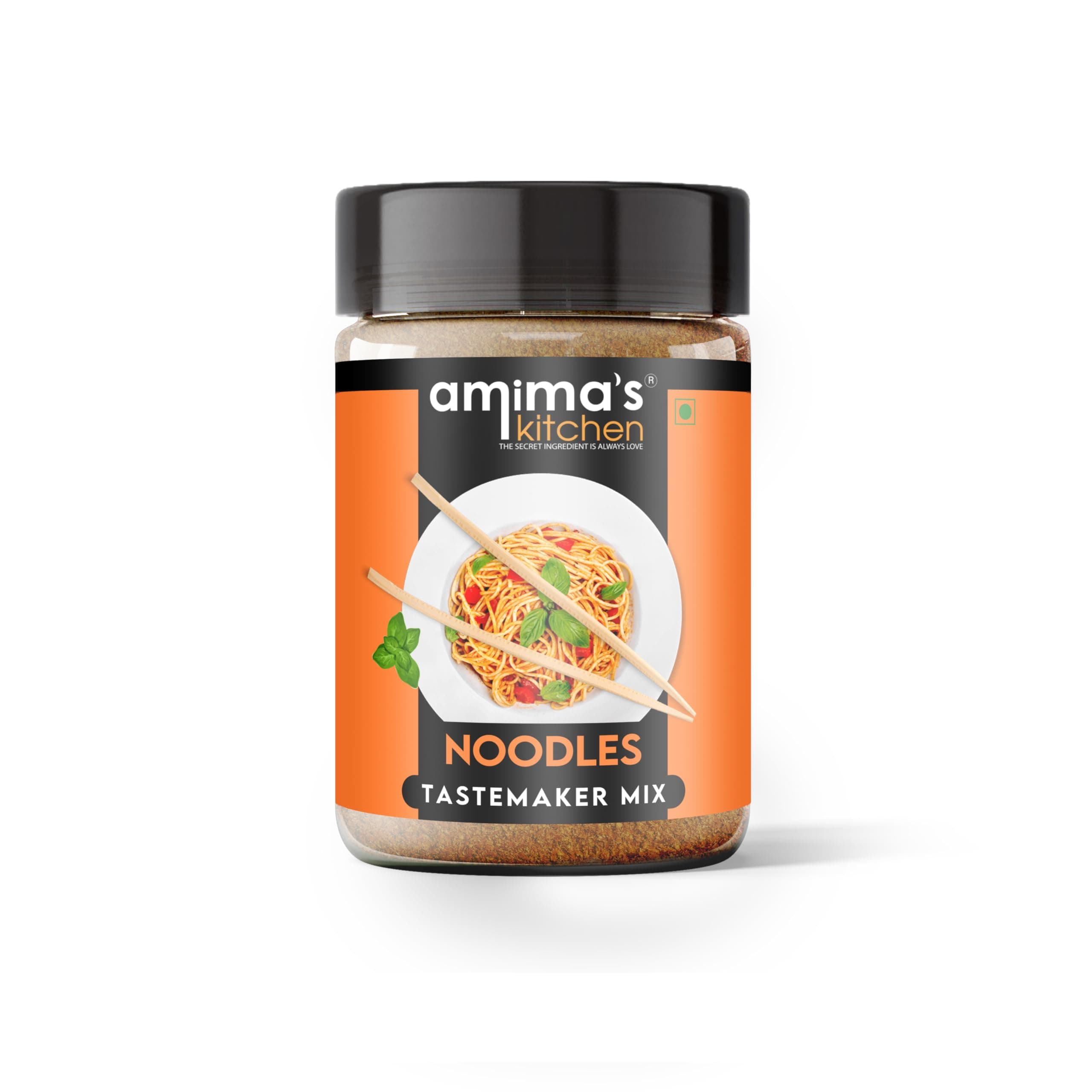 Amima's Kitchen Noodles Tastemaker Jain Spice Mix (No Onion No Garlic) – 100 Grams | Blended Spice Mix | For Healthy and Delicious Cooking | No Synthetic Flavour & Color | Ready Masala Powder