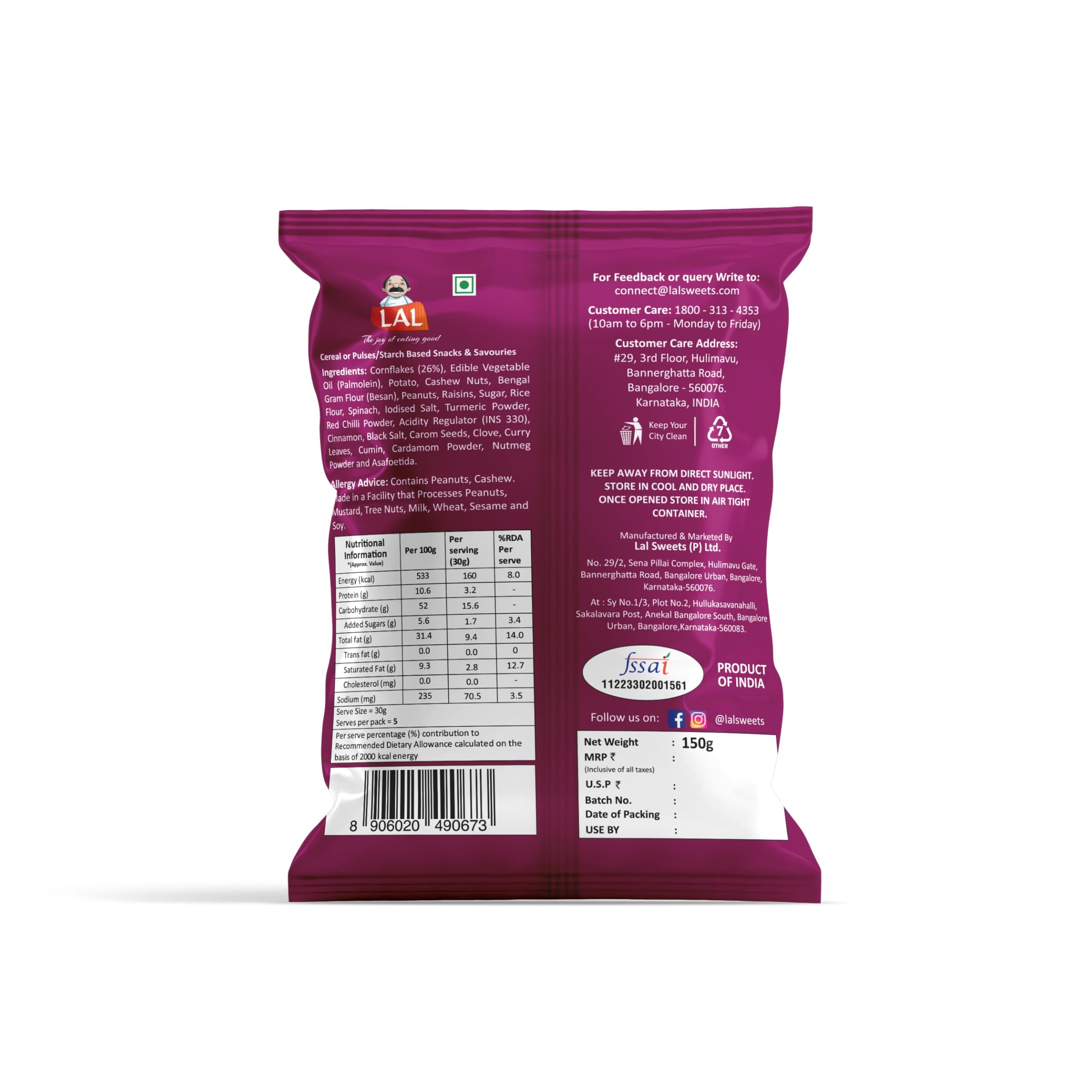 Lal Cornflakes Mixture, 150gm — image 2