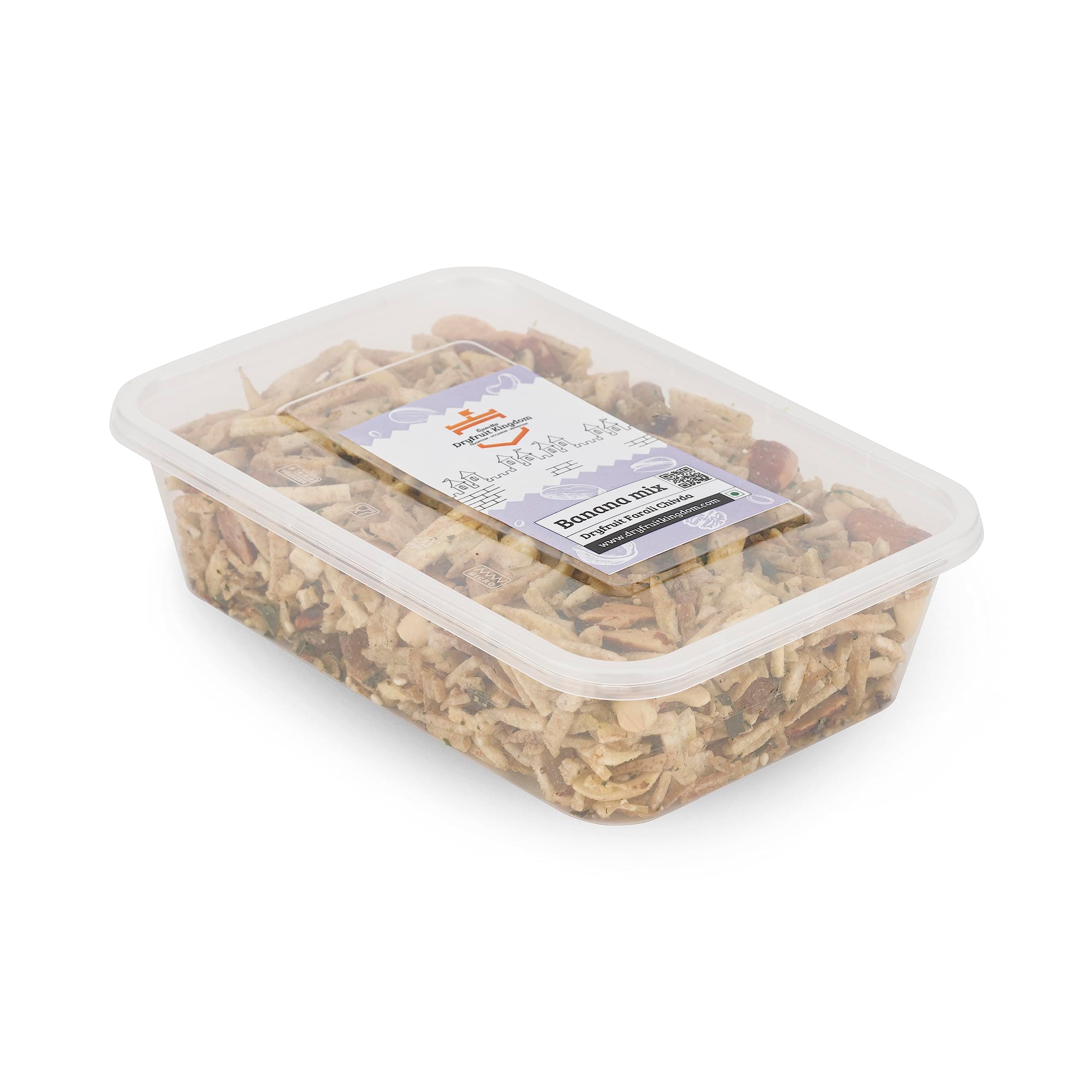 Quastta Dryfruit Kingdom Farali Banana Mix, Jain, Kela Chiwda For Upvas, Snack For Fasting, Tasty Banana Snacks, Contains Dry Fruits And Sugar Salt And Spices, 250G