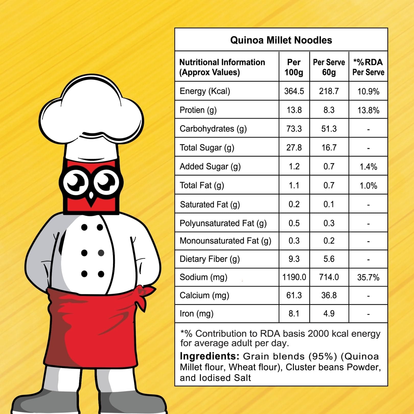 Healthy Master Quinoa Millet Noodles | 2 Pack x 200g | No Maida, No MSG | Not Fried | Ready to Cook | Vegan Noodles | Healthy Noodles for Kids & Adults — image 3