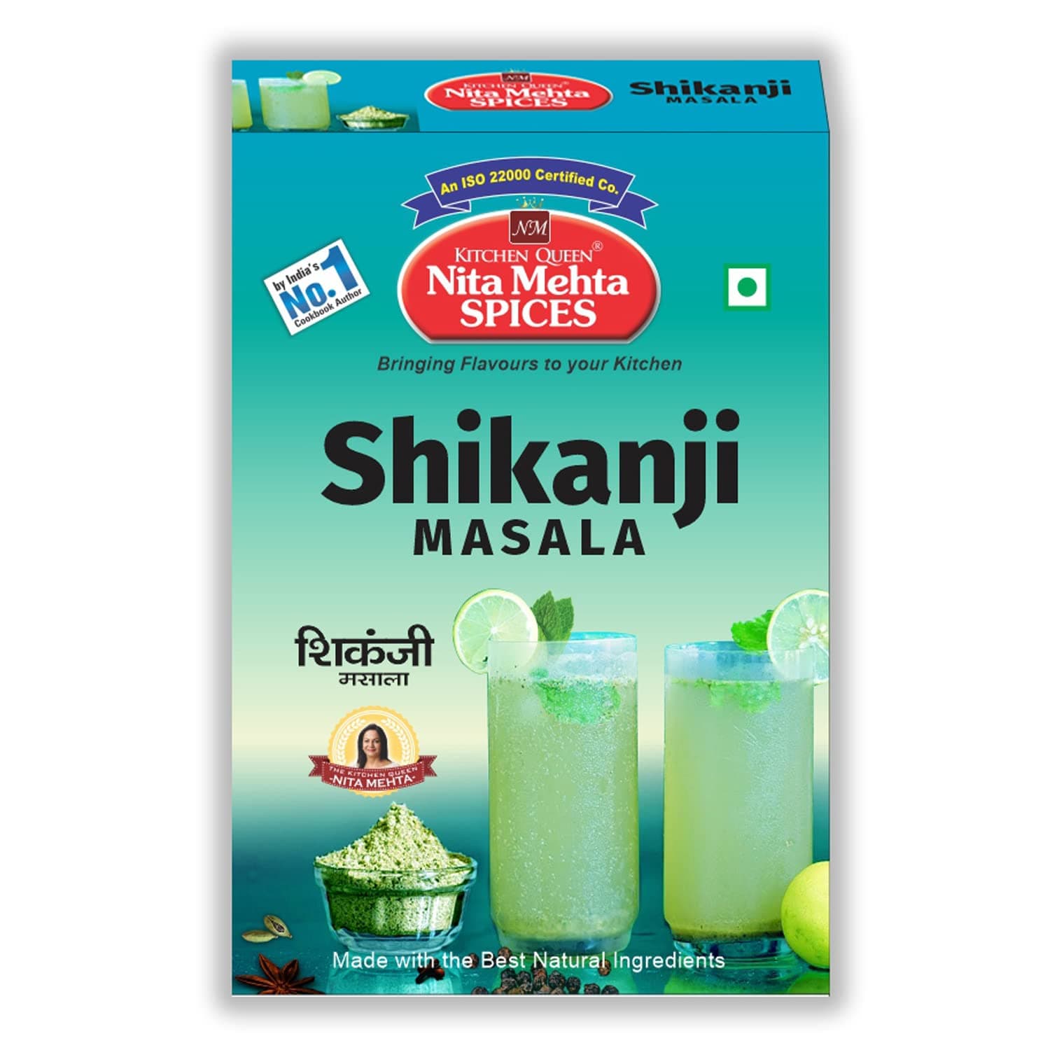 KITCHEN QUEEN NITA MEHTA Shikanji Masala 100g Each (Pack of 4) = 400g | Make Varieties of Shikanji at Home (SHIKANJI MASALA, 4 PACK | 400g) — image 7