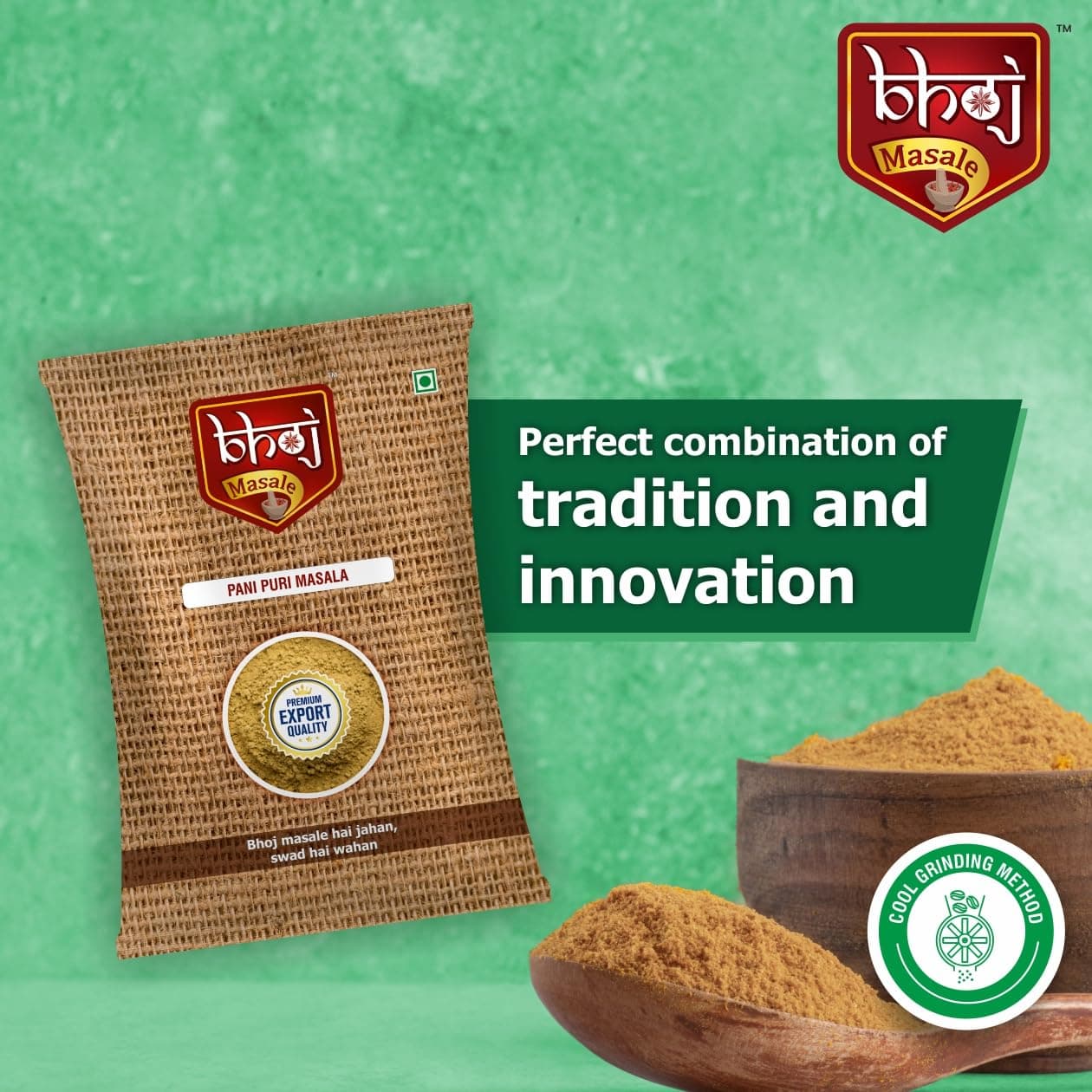 Bhoj Masale Pani Puri 100Gm Each|Aromatic Spice Powder For Flavorful Indian Cooking|For Flavorful Cooking|No Artificial Flavor Added. No Colour,No Preservatives,No Onion&No Garlic(Jain Masale) — image 4