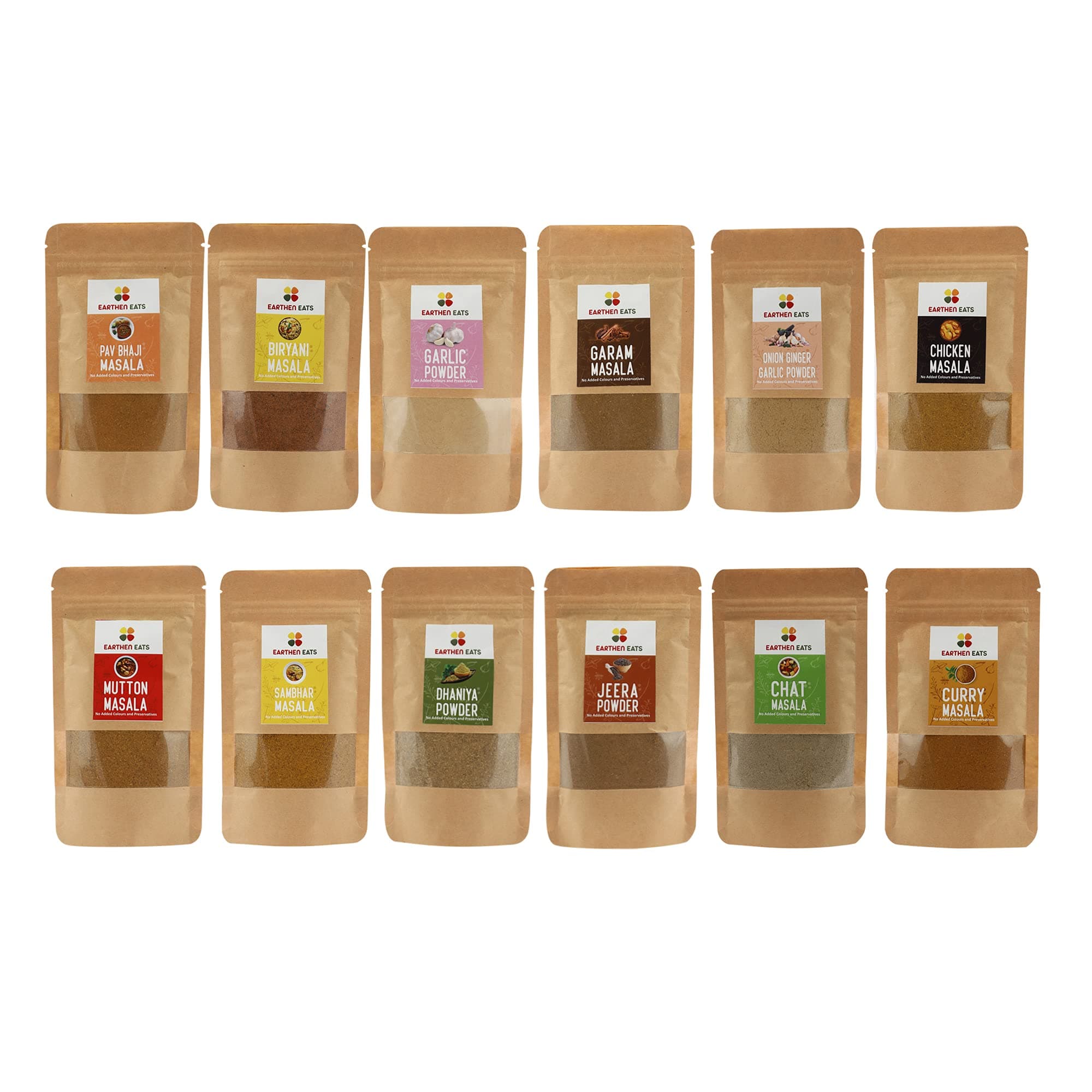 Earthen Eats Masala Combo | Pack of 12 | Fresh & Pure (Refill) — image 2