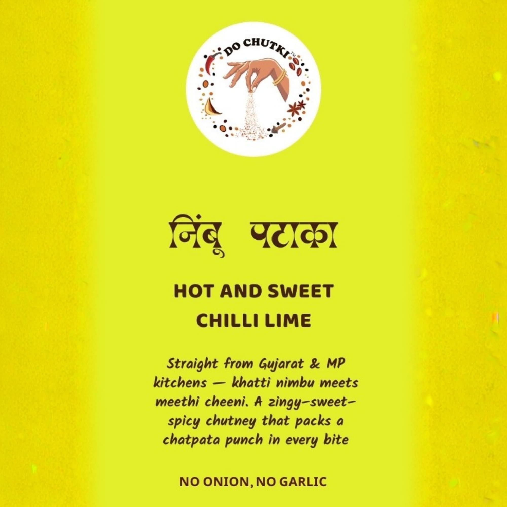 Do Chutki Nimbu Pataka - Hot & Sweet Chilli Lime Chutney 200g | Khatta Meetha Sweet Lemon Chunda Chatni | Meethi Chutney | No Onion No Garlic — image 7