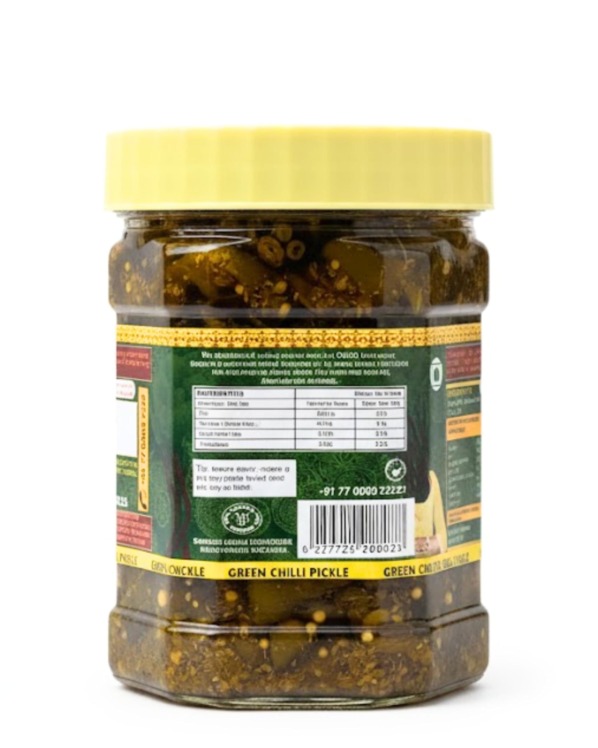 Baya India Homemade Hari Mirchi ka Achar | Green Chilli Pickle | Teekha mast | Spicy & Tangy | No Chemical & No Preservatives | Sun-Dried | No Vinegar | No Garlic & No Onion | 350g Plastic Jar — image 3