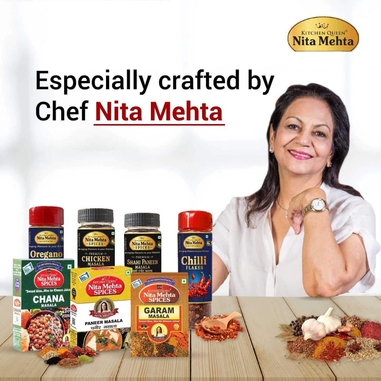 KITCHEN QUEEN NITA MEHTA Shikanji Masala 100g Each (Pack of 4) = 400g | Make Varieties of Shikanji at Home (SHIKANJI MASALA, 4 PACK | 400g) — image 5