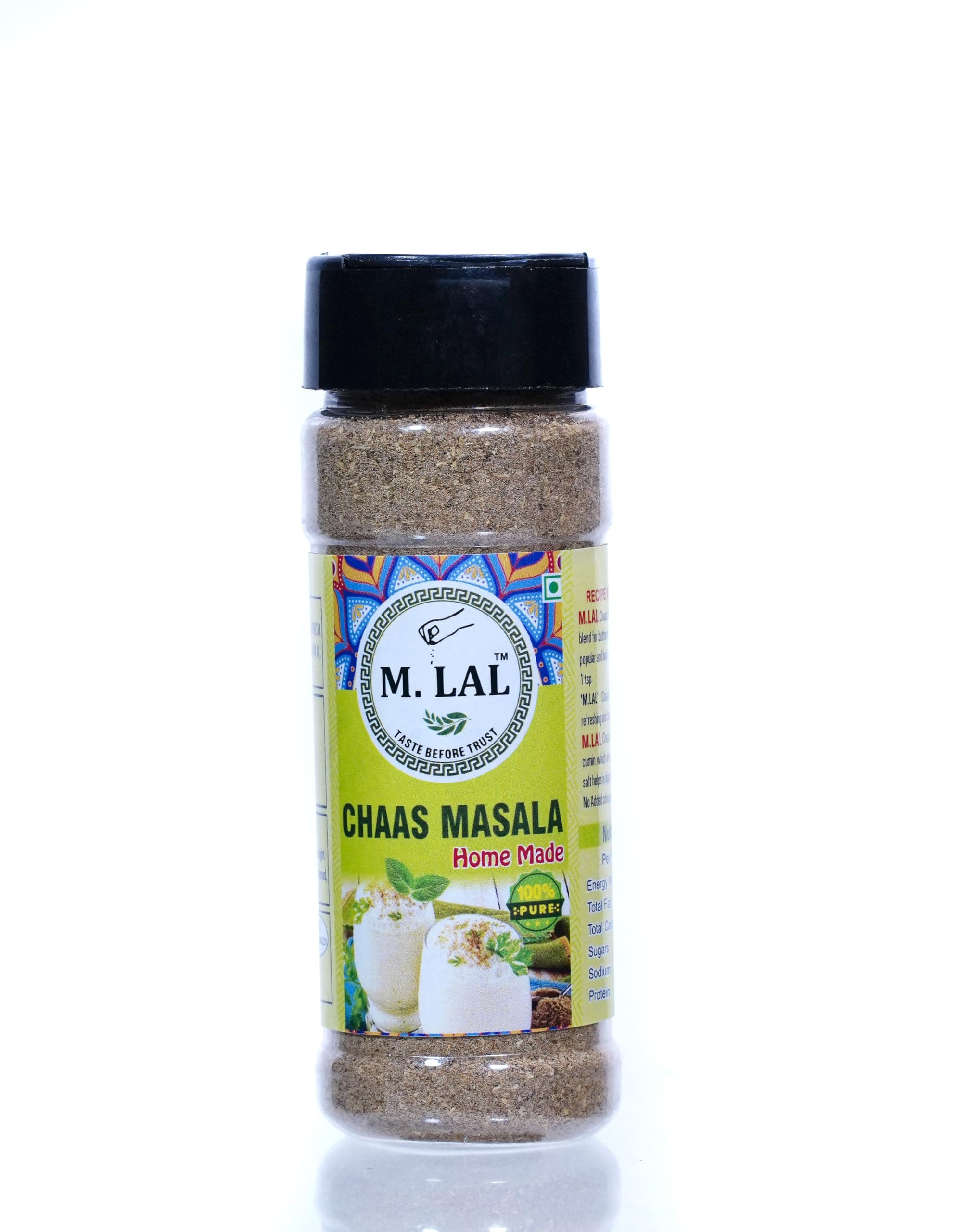 M. LAL Chhas (Buttermilk) | Fresh & Natural | Ready to Sprinkle | Chhach Masala Powder | No Artificial Colour & Flavour Added | - Refreshing Blend of Flavors, 50Gram Pack (Pack of 5) — image 2