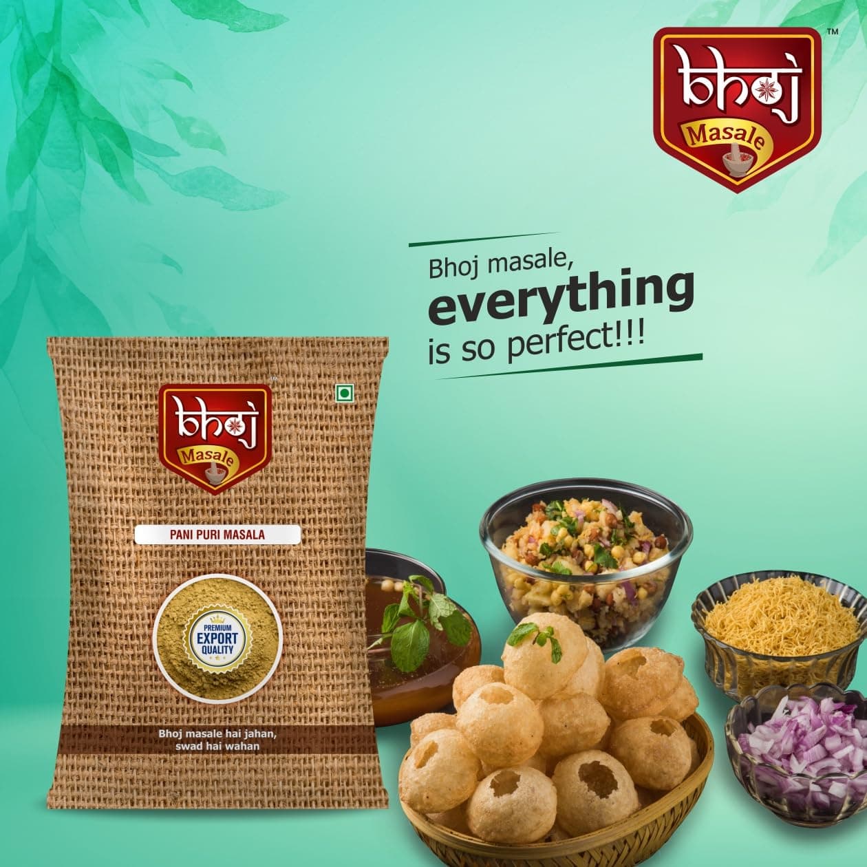 Bhoj Masale Pani Puri 100Gm Each|Aromatic Spice Powder For Flavorful Indian Cooking|For Flavorful Cooking|No Artificial Flavor Added. No Colour,No Preservatives,No Onion&No Garlic(Jain Masale) — image 3