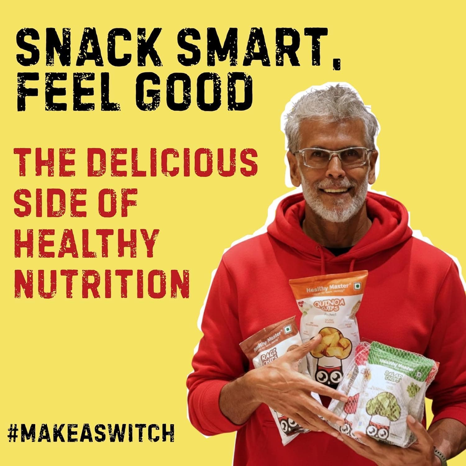 Healthy Master High Protein Healthy Chips Combo 150g (5x30g) | Vegan & Gluten Free Snacks | No Preservatives | Made with Jowar, Ragi, Soya, Quinoa & Oats | No Palm Oil — image 5