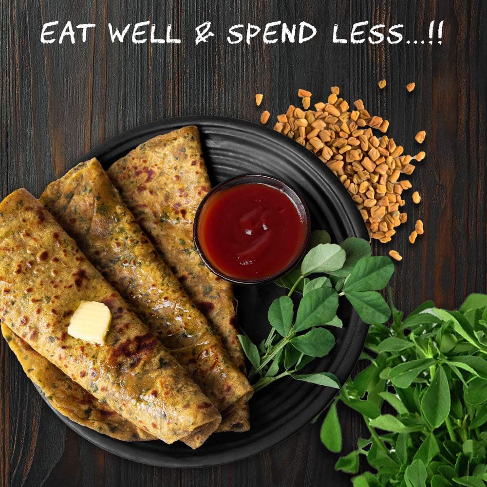 Tanawade’s Smart Food Instant Multigrain Methi Paratha Mix – Pack of 2 • Ready‑to‑Cook Fenugreek & Multigrain Flatbread • No Preservatives • Vegan‑Friendly • 5–7 min Prep — image 4