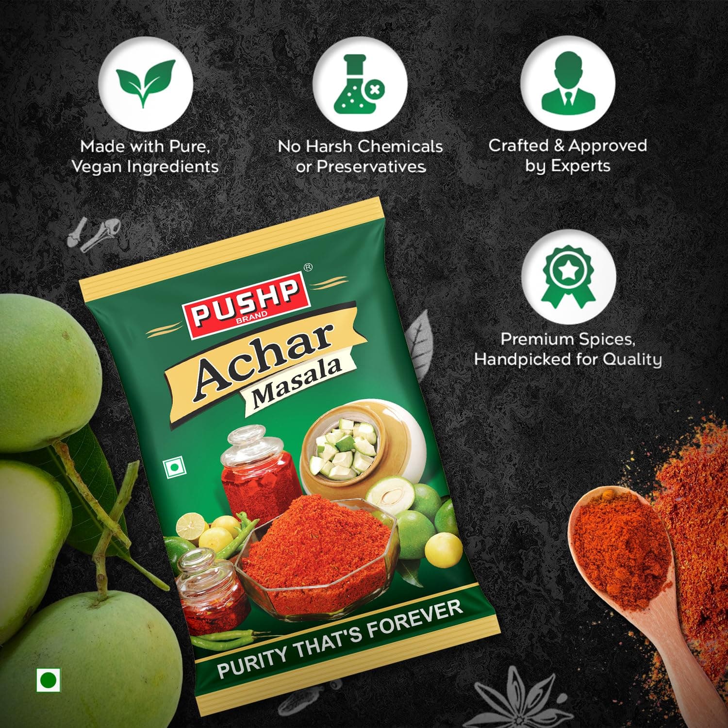 Pushp Achar Masala | 500g | Premium Blend of Traditional Spices | Ready-to-Use Pickle Mix | Authentic Homemade Pickle Masala | No Added Preservatives (Pack of 1) — image 5