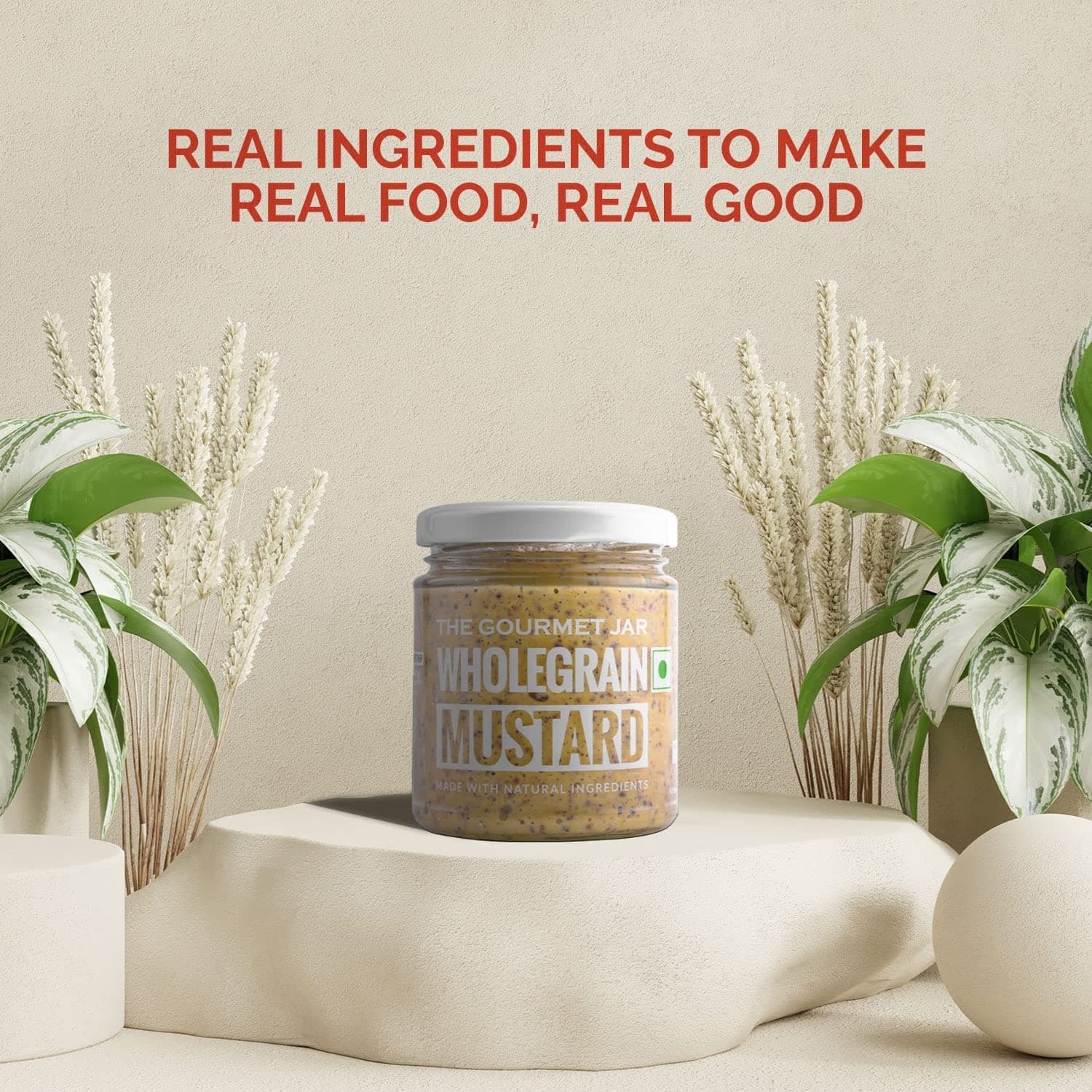 The Gourmet Jar Wholegrain Mustard| 170g| 100% Natural, No Preservatives, No Artificial Colors, No Artificial Flavouring agent| No Refined Sugar| Keto-Friendly| No Trans-fat| Traditional French style| Made with Red wine and Apple Cider Vinegar| Perfect condiment for your sandwiches, hotdogs and burgers| Pack of 1 — image 7