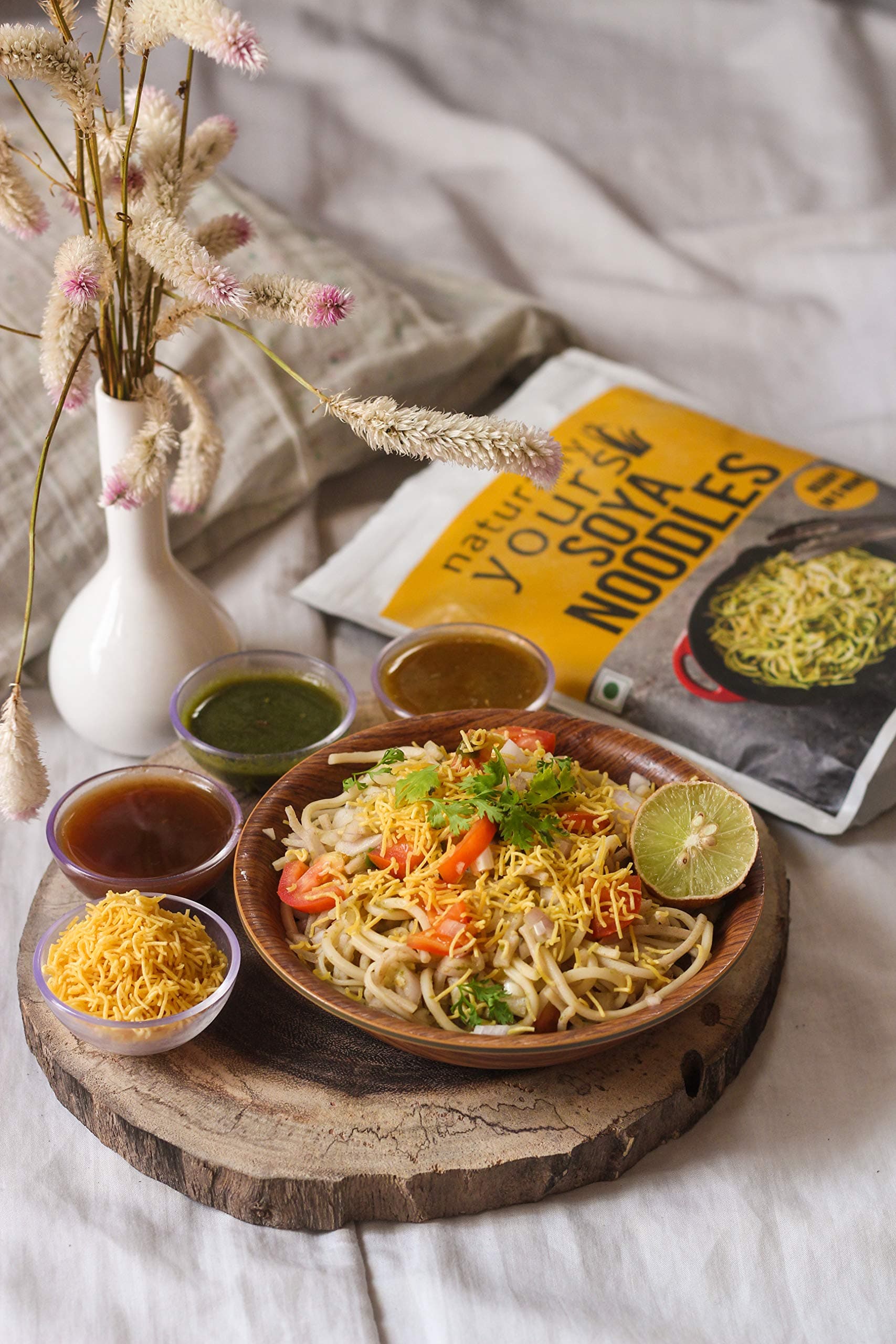Naturally Yours Soy Hakka Noodles | Soybean & Wheat Protein | No Maida, No Onion No Garlic, Jain Friendly, Vegan, Preservative Free, No MSG | High Protein & Fiber | Tastemaker Inside | 180g Pack of 2 — image 5