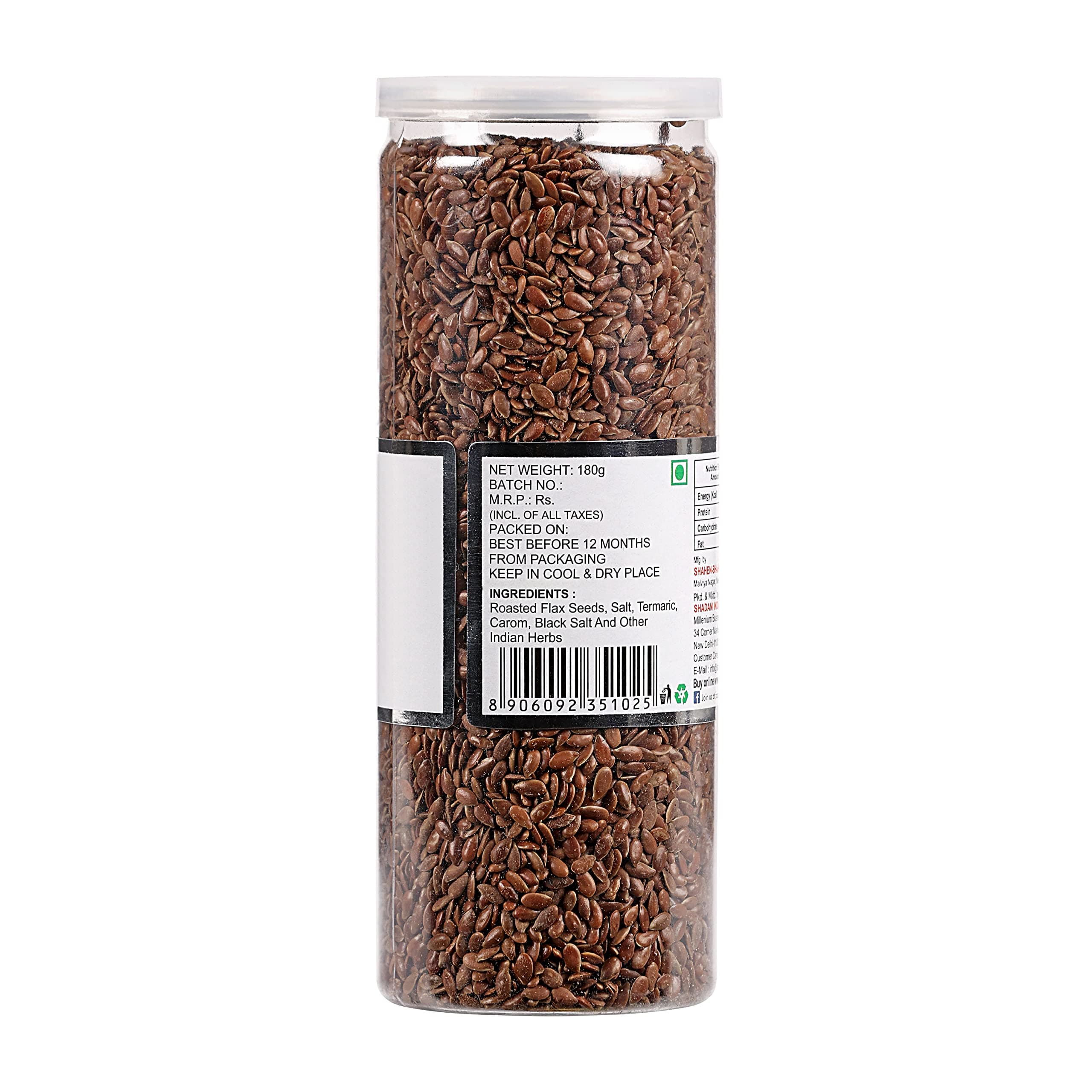 Shadani Roasted Alsi Can 150g | Crunchy Roasted Alsi Snack | Healthy Nutty Topping & Meal Enhancer — image 4